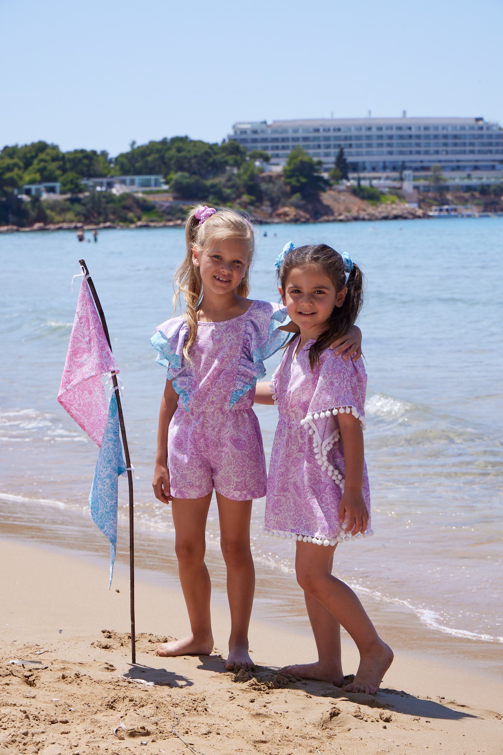 GIRL'S KAFTAN PAISLEY LILAC