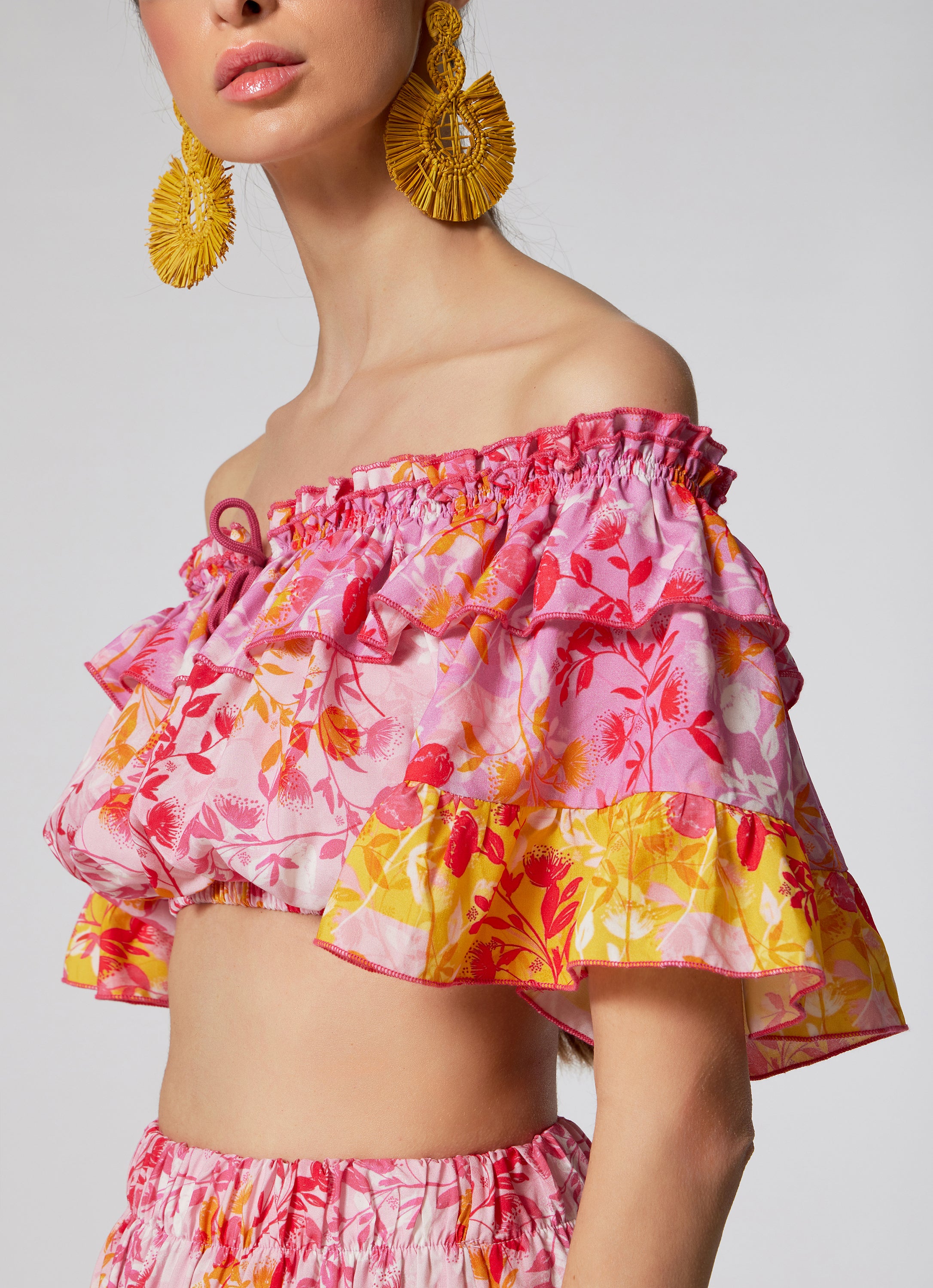 WOMEN'S CROP TOP BOTANICAL MIX