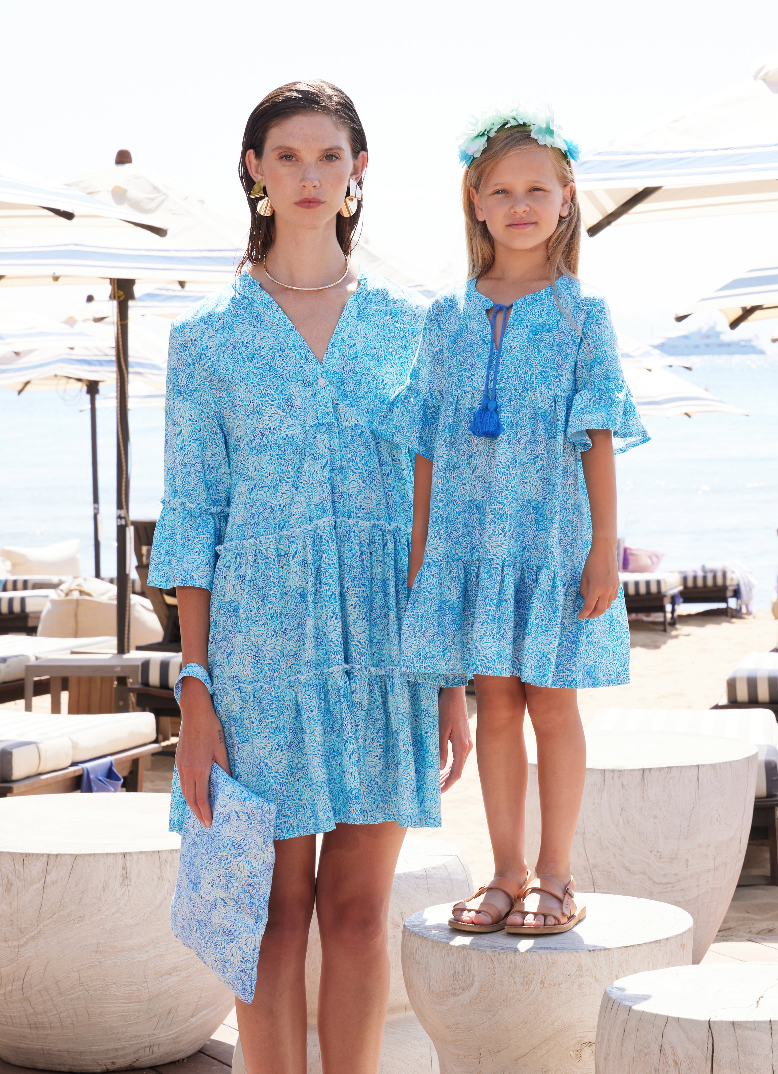 GIRL'S LINEN DRESS IRIS