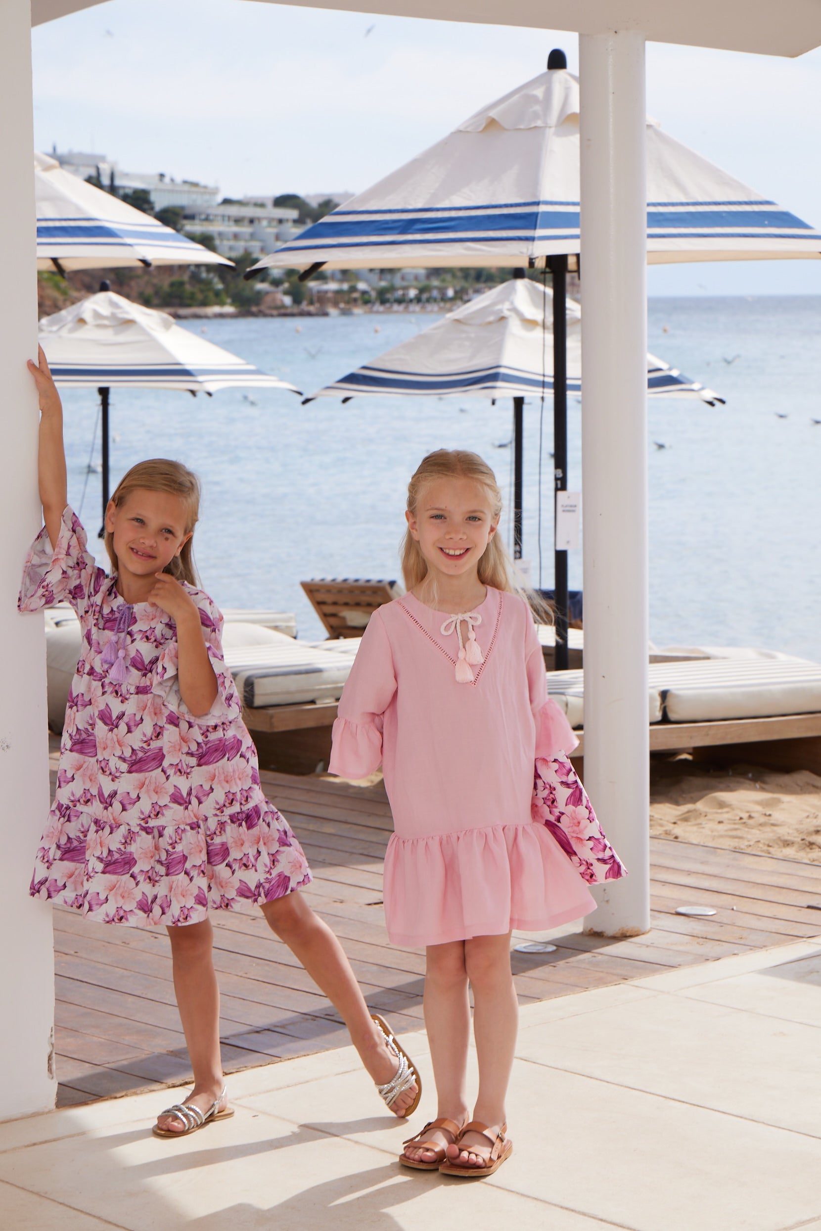 GIRL'S KAFTAN DRESS PINK