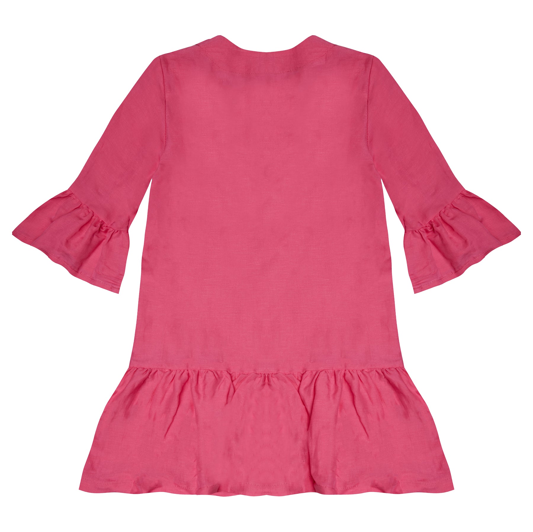 GIRL'S KAFTAN DRESS FUCHSIA