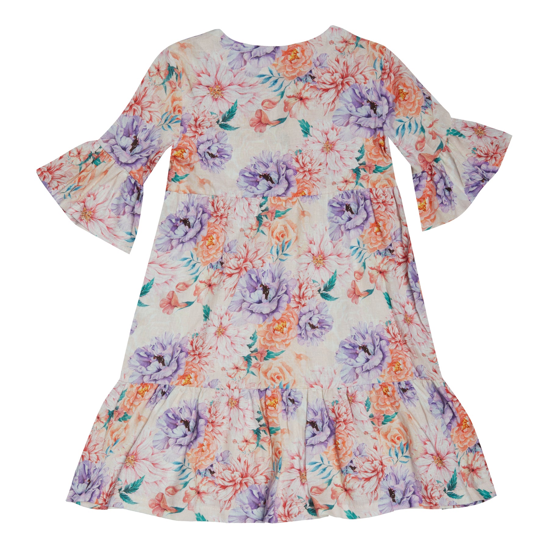 GIRL'S LINEN DRESS ROMANTIC