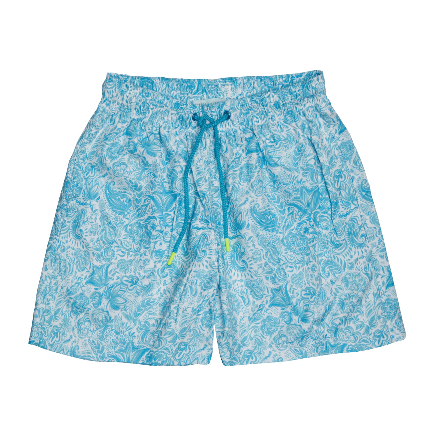 MEN'S SWIM SHORTS PAISLEY TURQUOISE