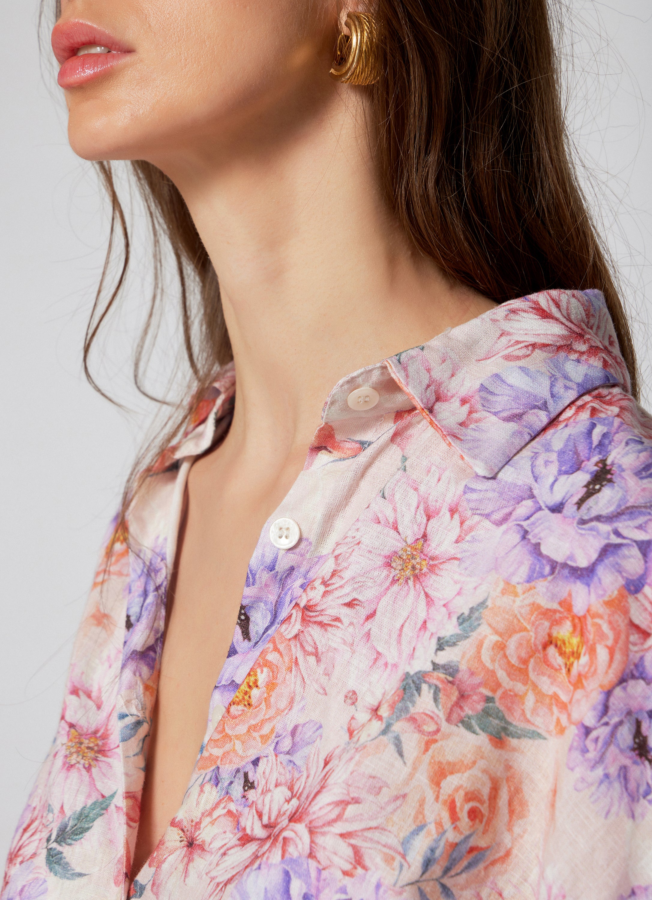 WOMEN'S LINEN SHIRT ROMANTIC