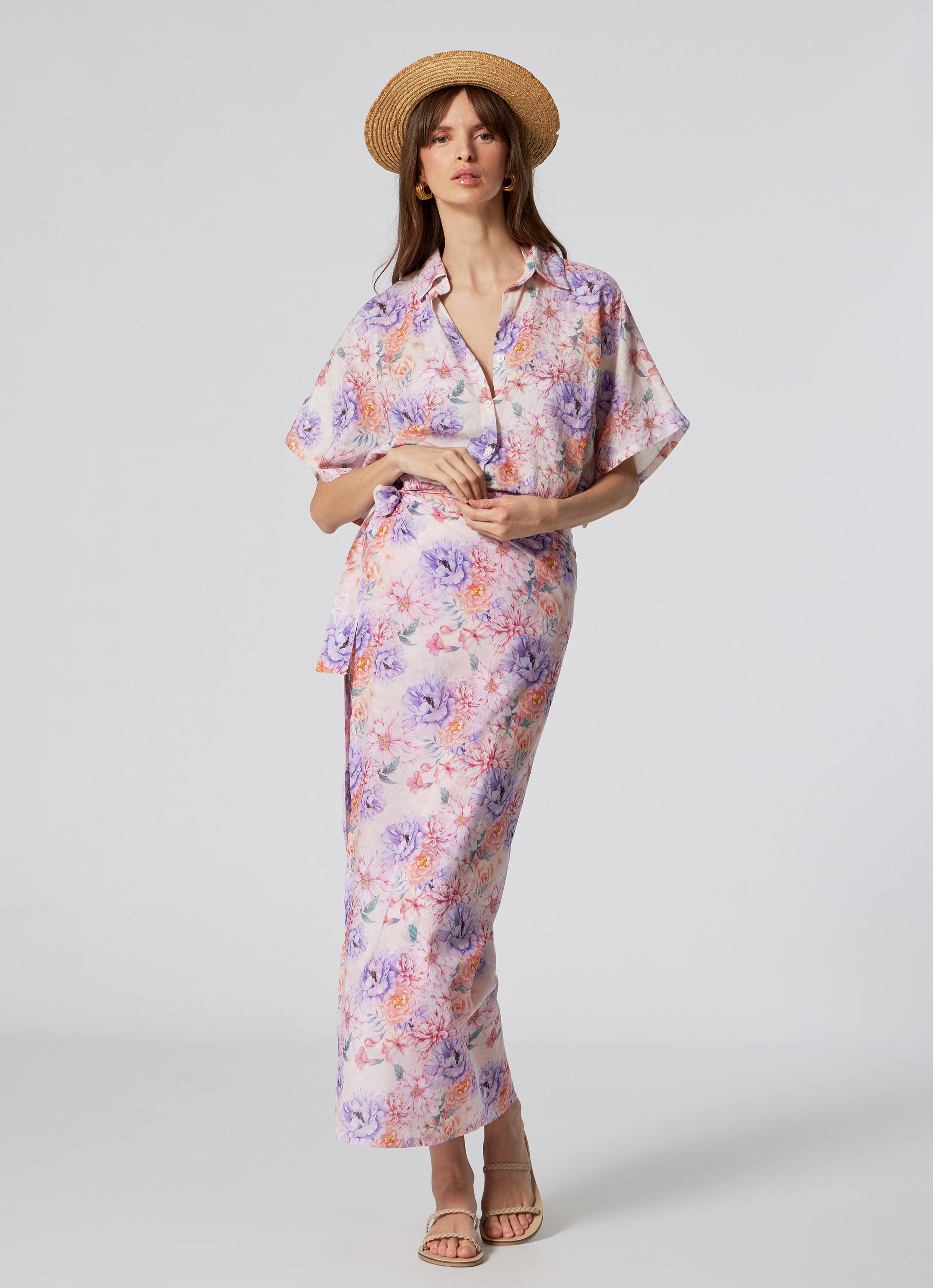 WOMEN'S LINEN SHIRT ROMANTIC