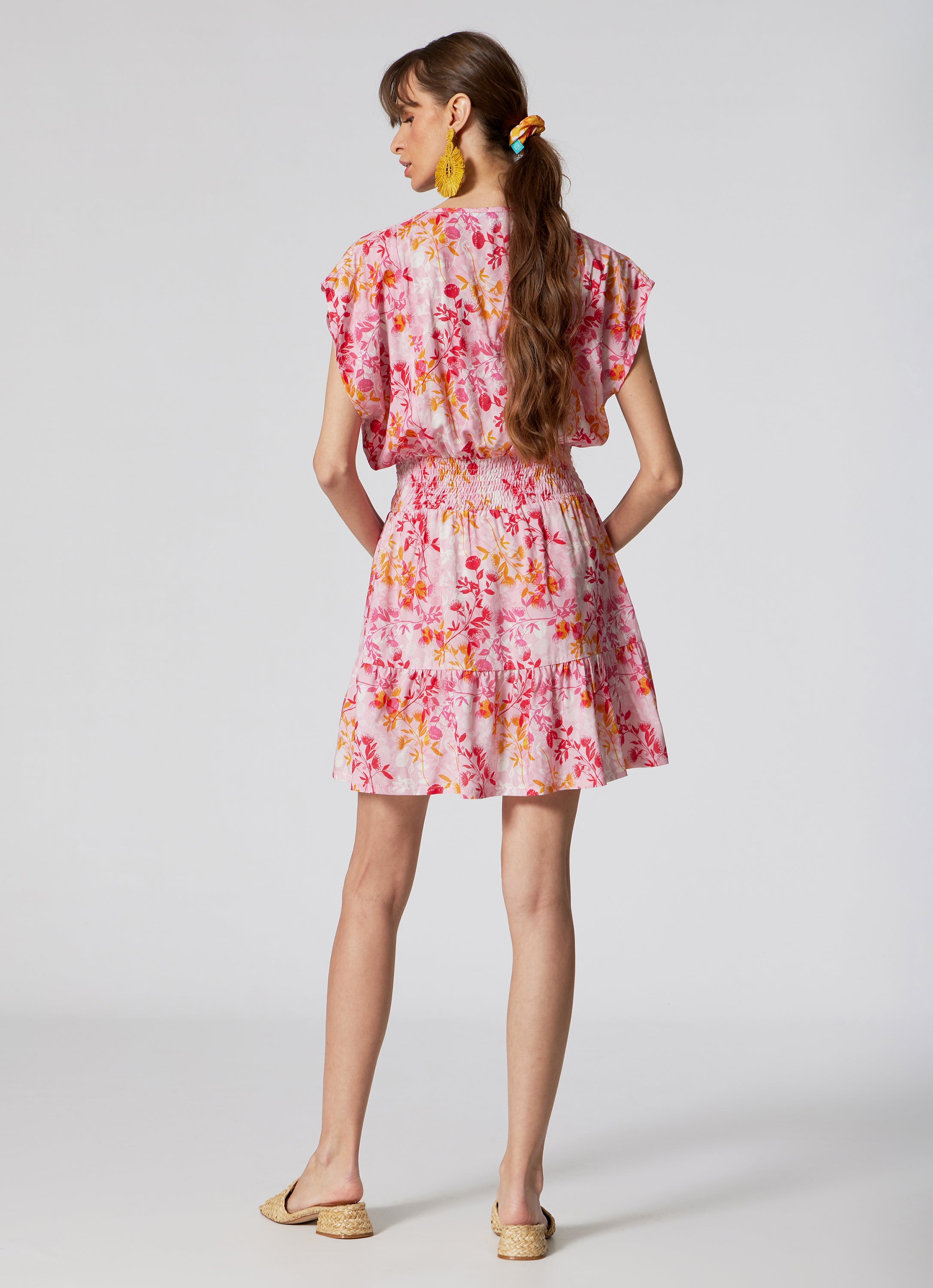 WOMEN'S  SHORT DRESS BOTANICAL MIX