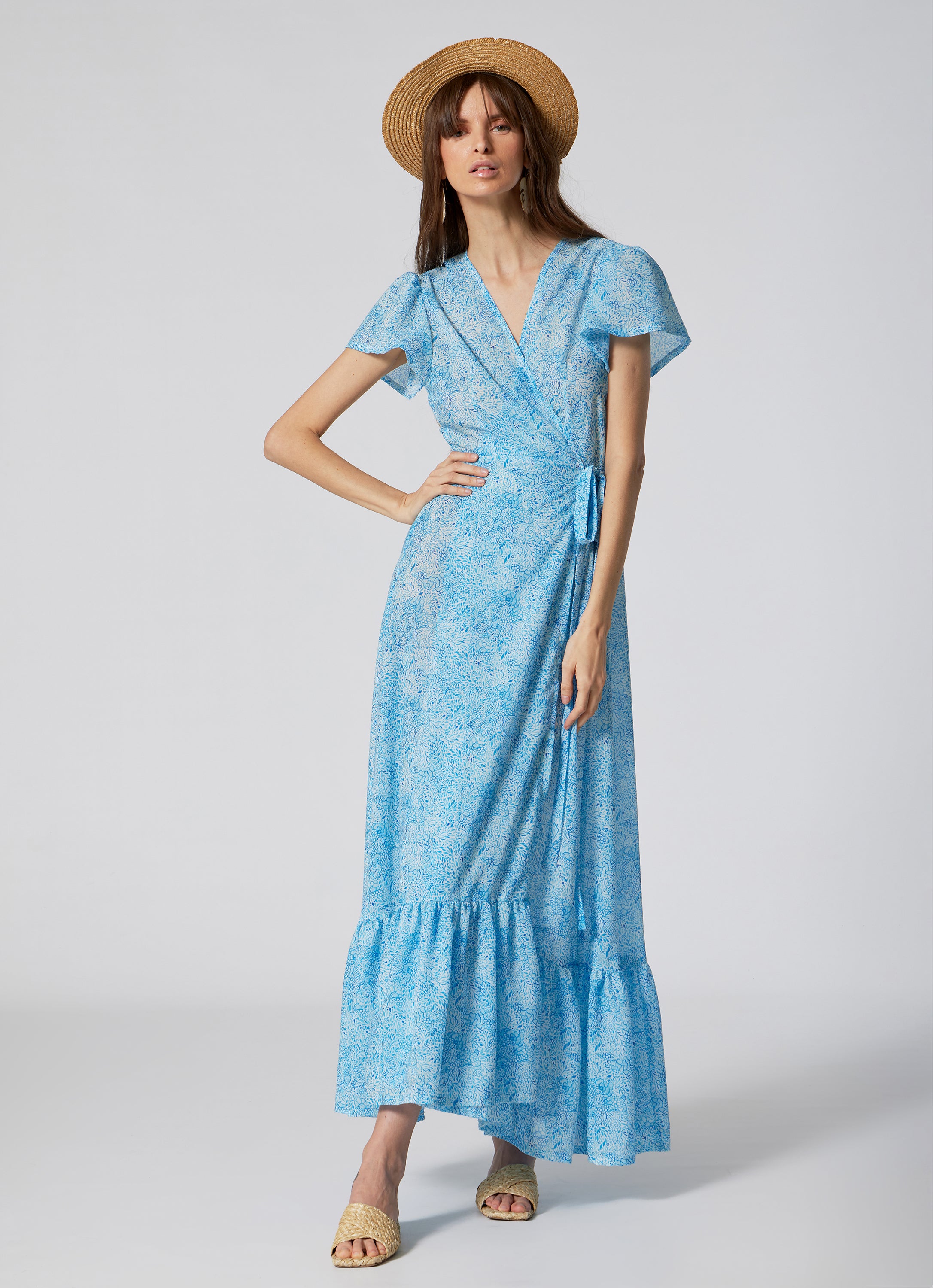 WOMEN'S WRAP DRESS IRIS