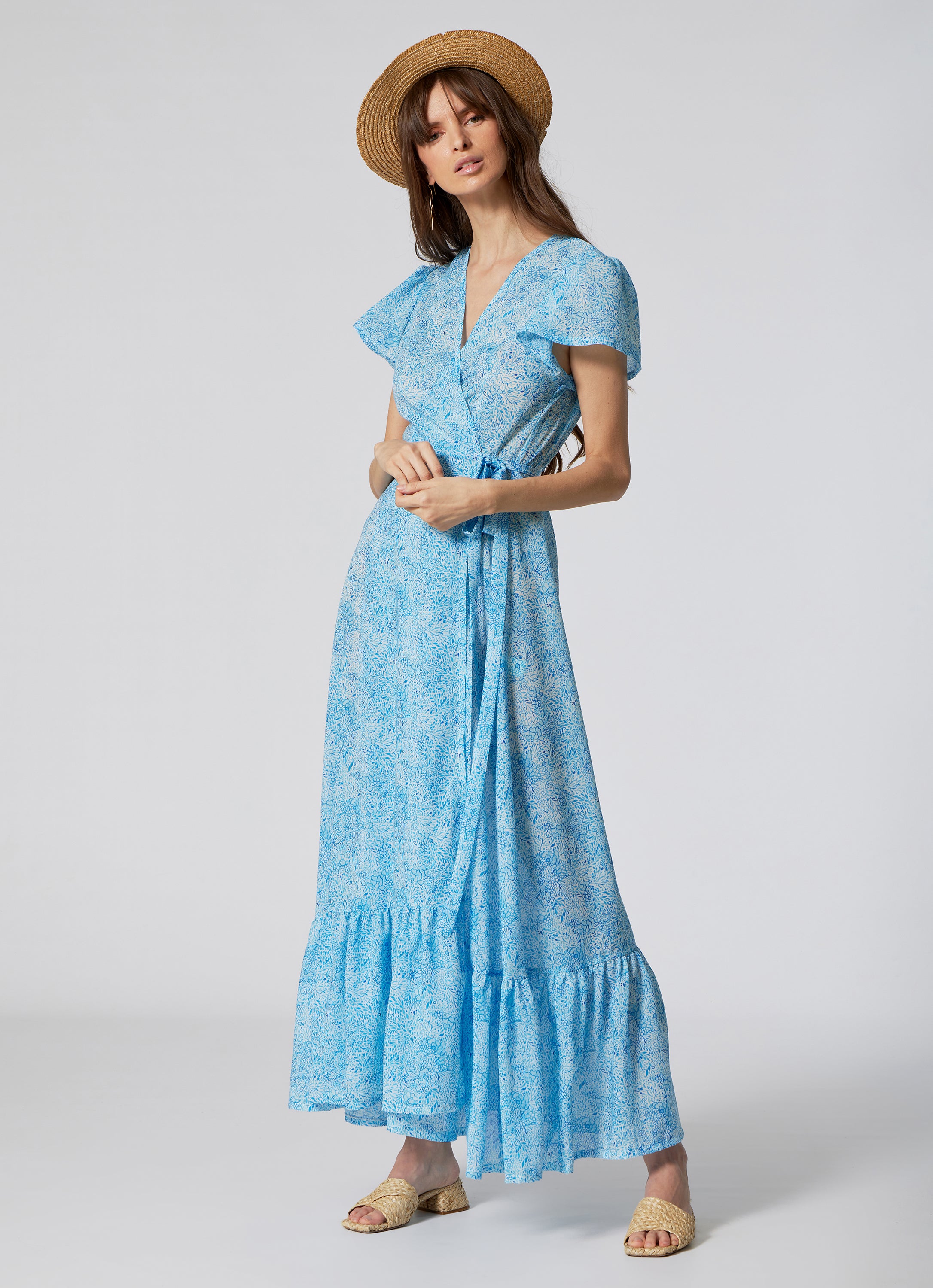 WOMEN'S WRAP DRESS IRIS