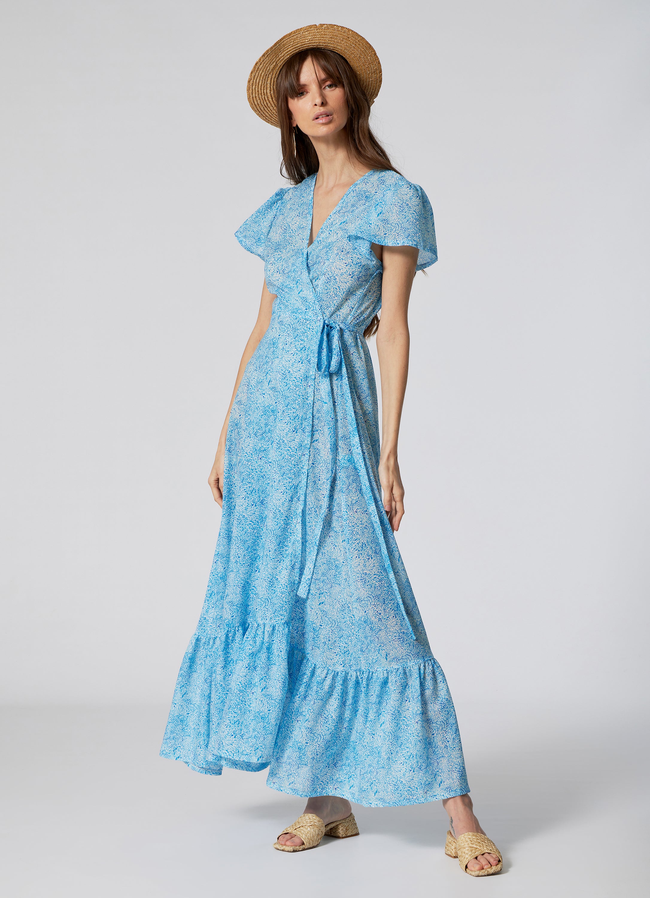 WOMEN'S WRAP DRESS IRIS