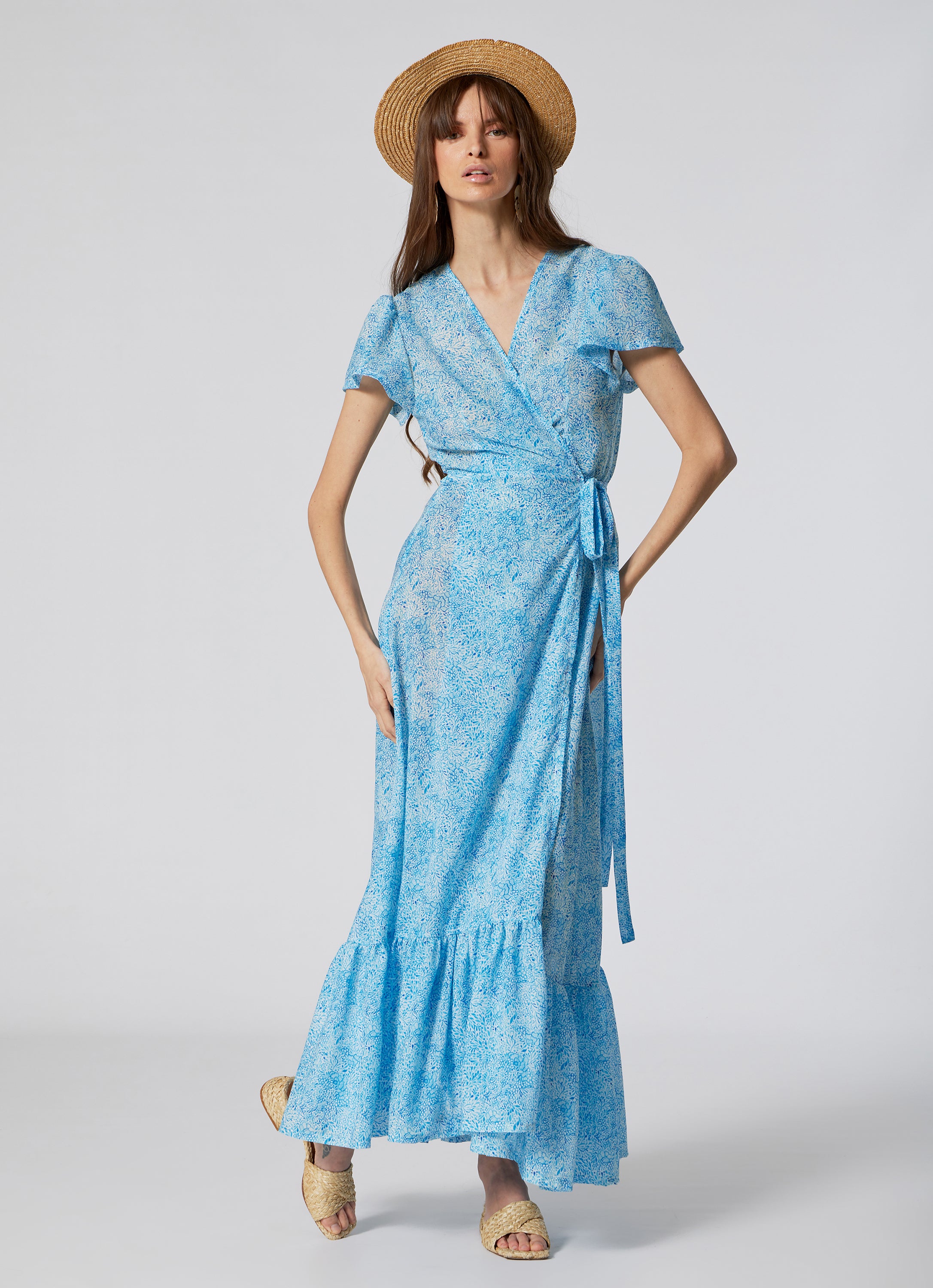 WOMEN'S WRAP DRESS IRIS