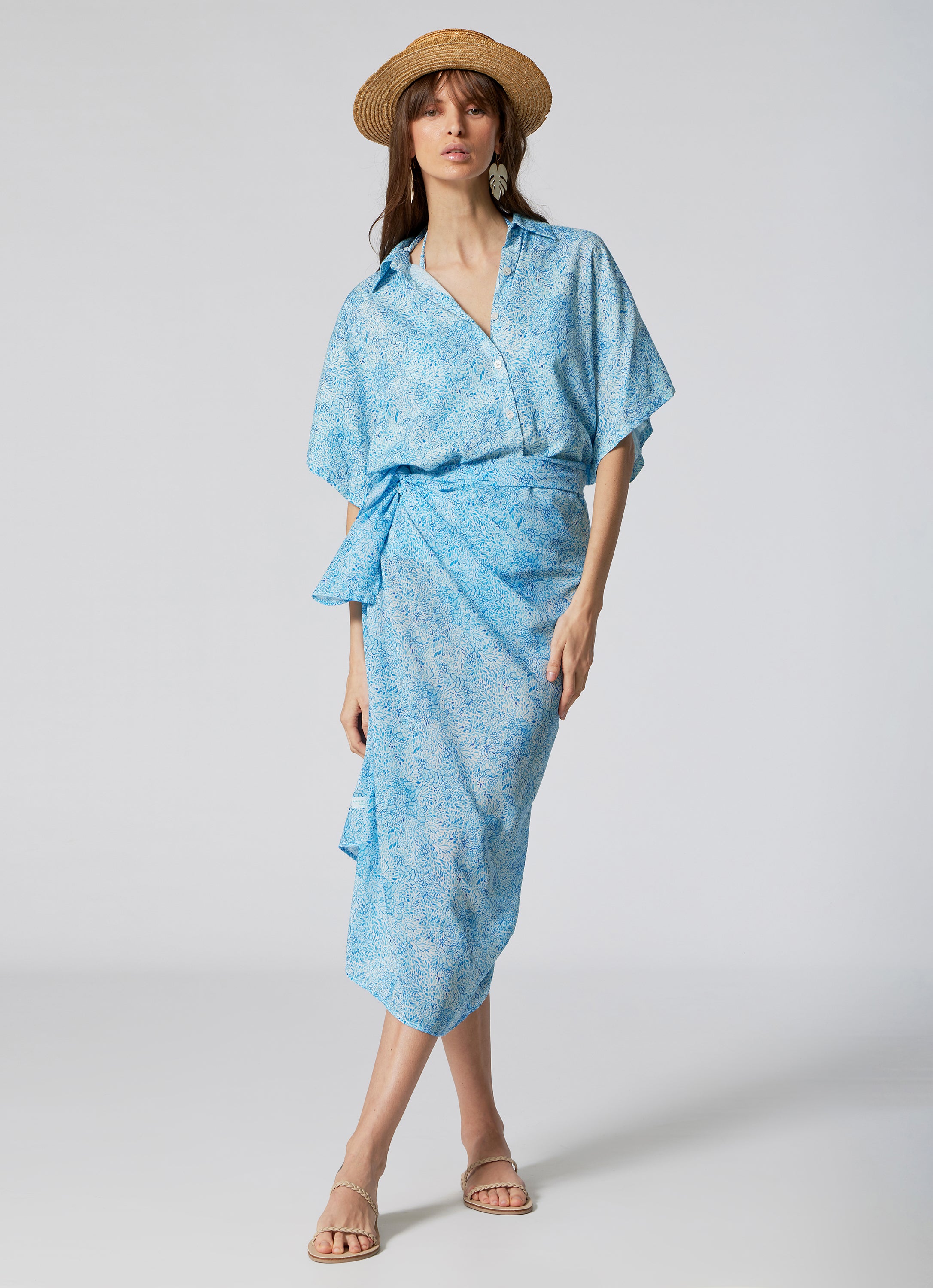 WOMEN'S MAXI PAREO IRIS