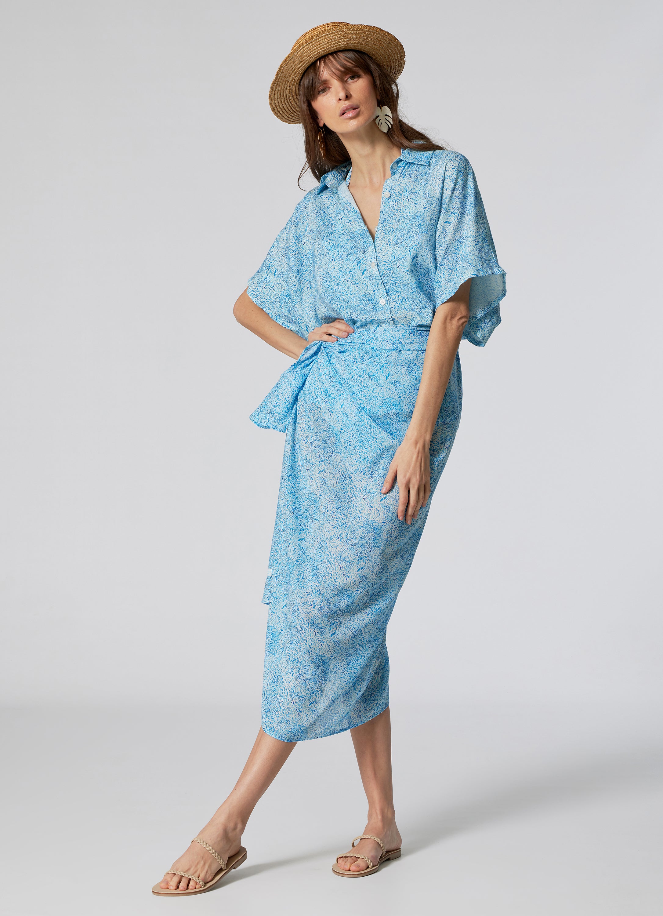 WOMEN'S LINEN SHIRT IRIS