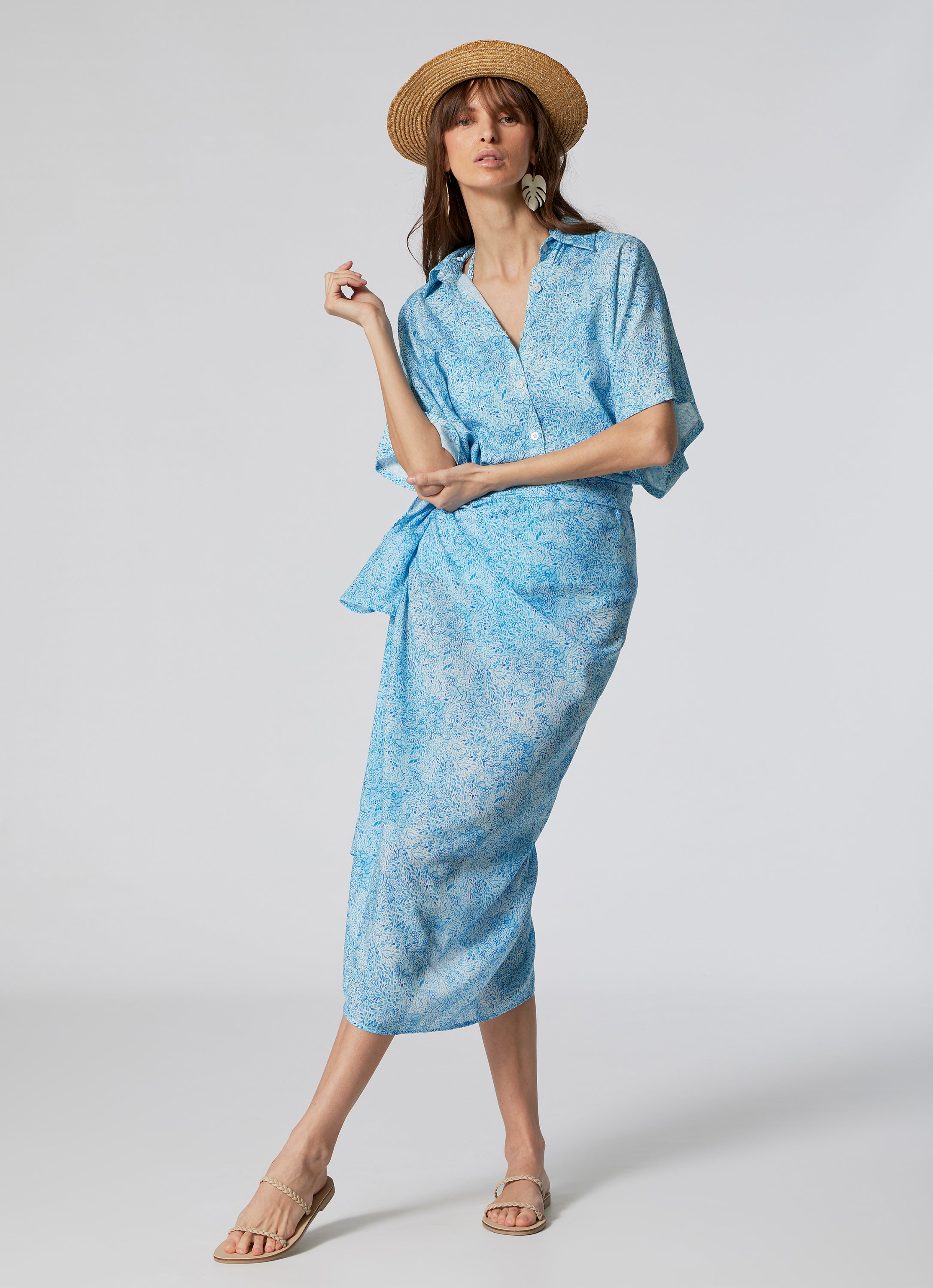WOMEN'S MAXI PAREO IRIS