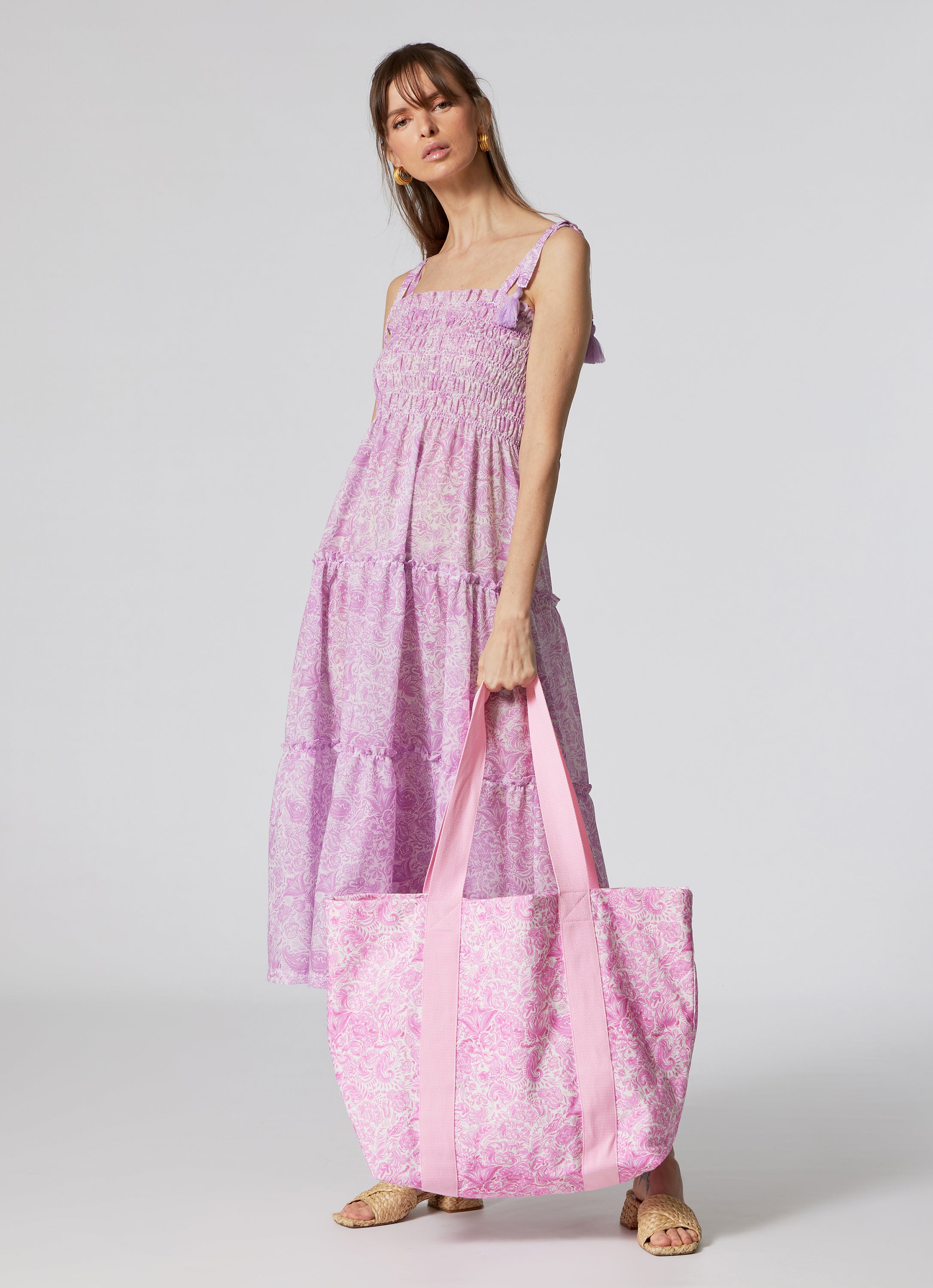 WOMEN'S DRESS PAISLEY LILLAC