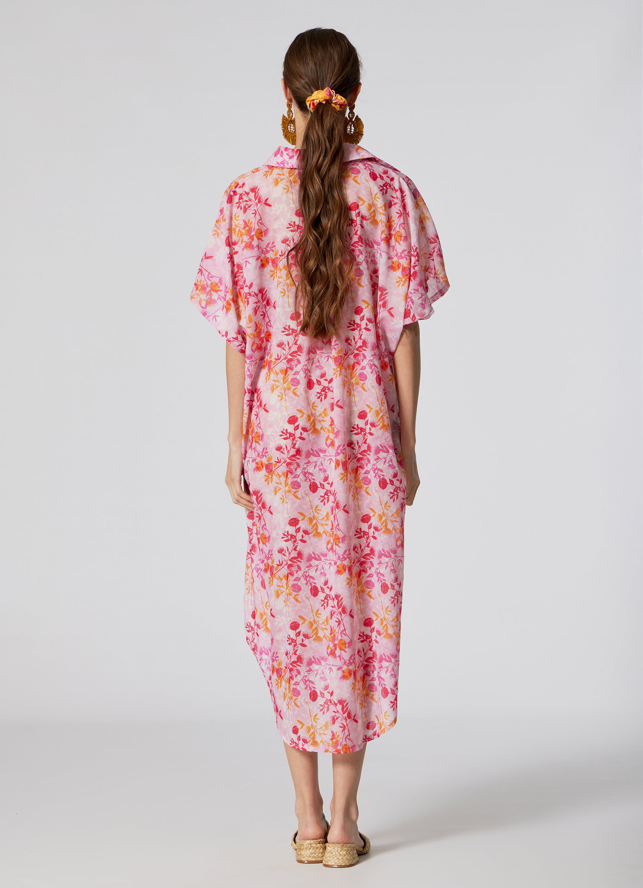 WOMEN’S LONGSHIRT DRESS BOTANICAL LILLAC