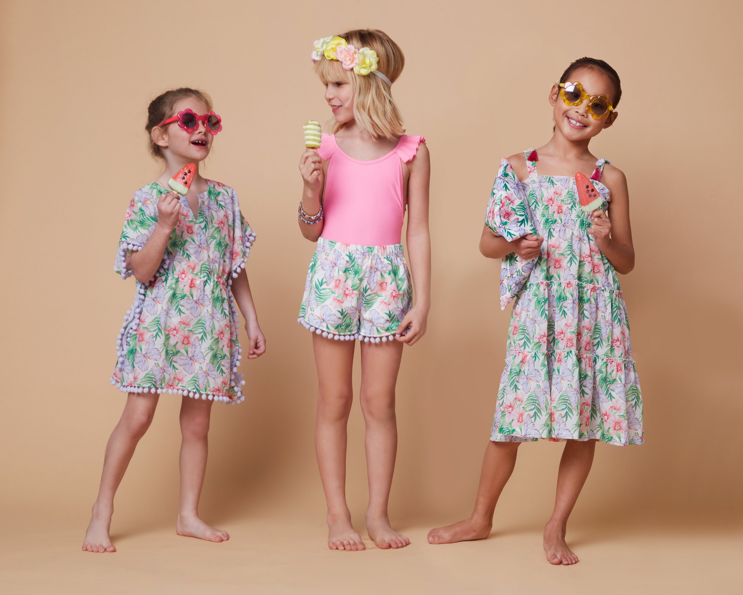 GIRL'S SHORTS BUTTERFLIES