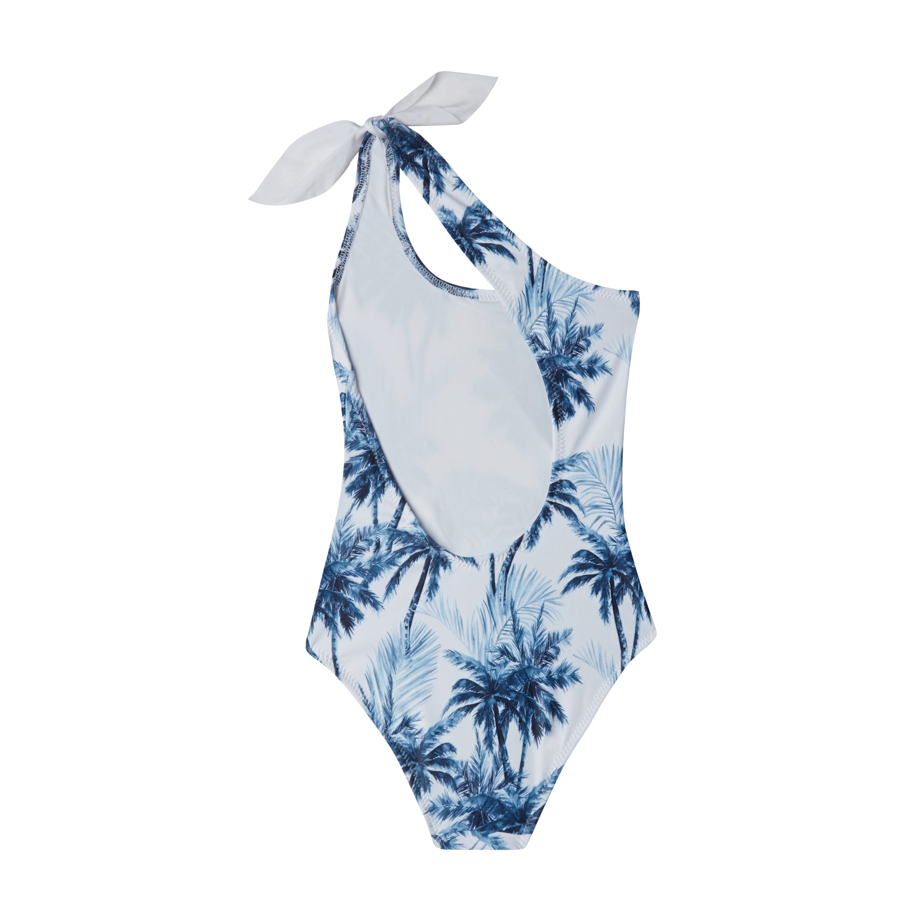 WOMEN'S ONE PIECE ONE SHOULDER PALMS