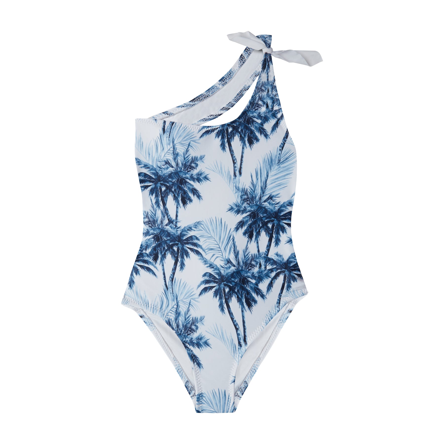 WOMEN'S ONE PIECE ONE SHOULDER PALMS