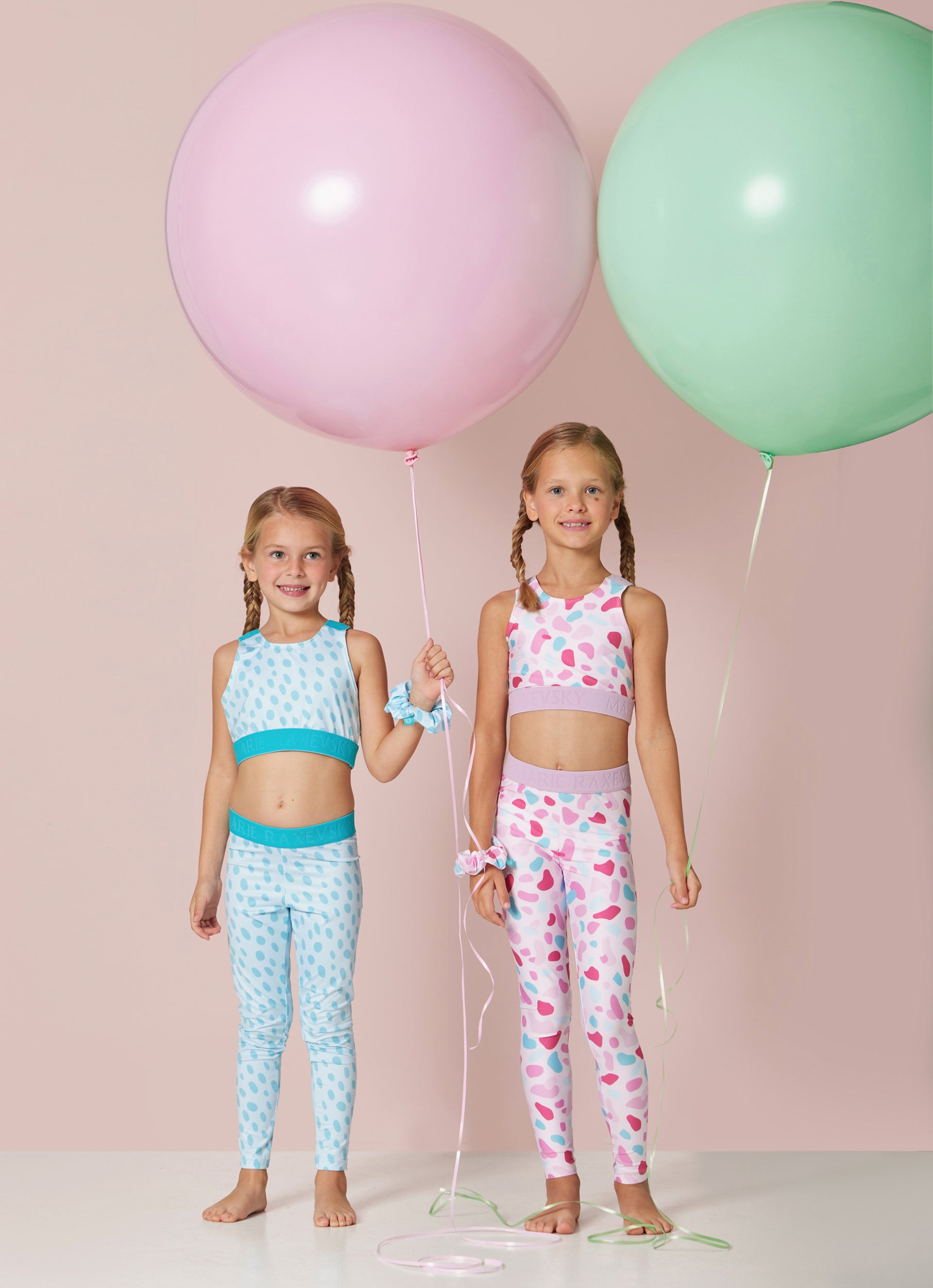 GIRL'S ACTIVE TOP AQUA DROPES