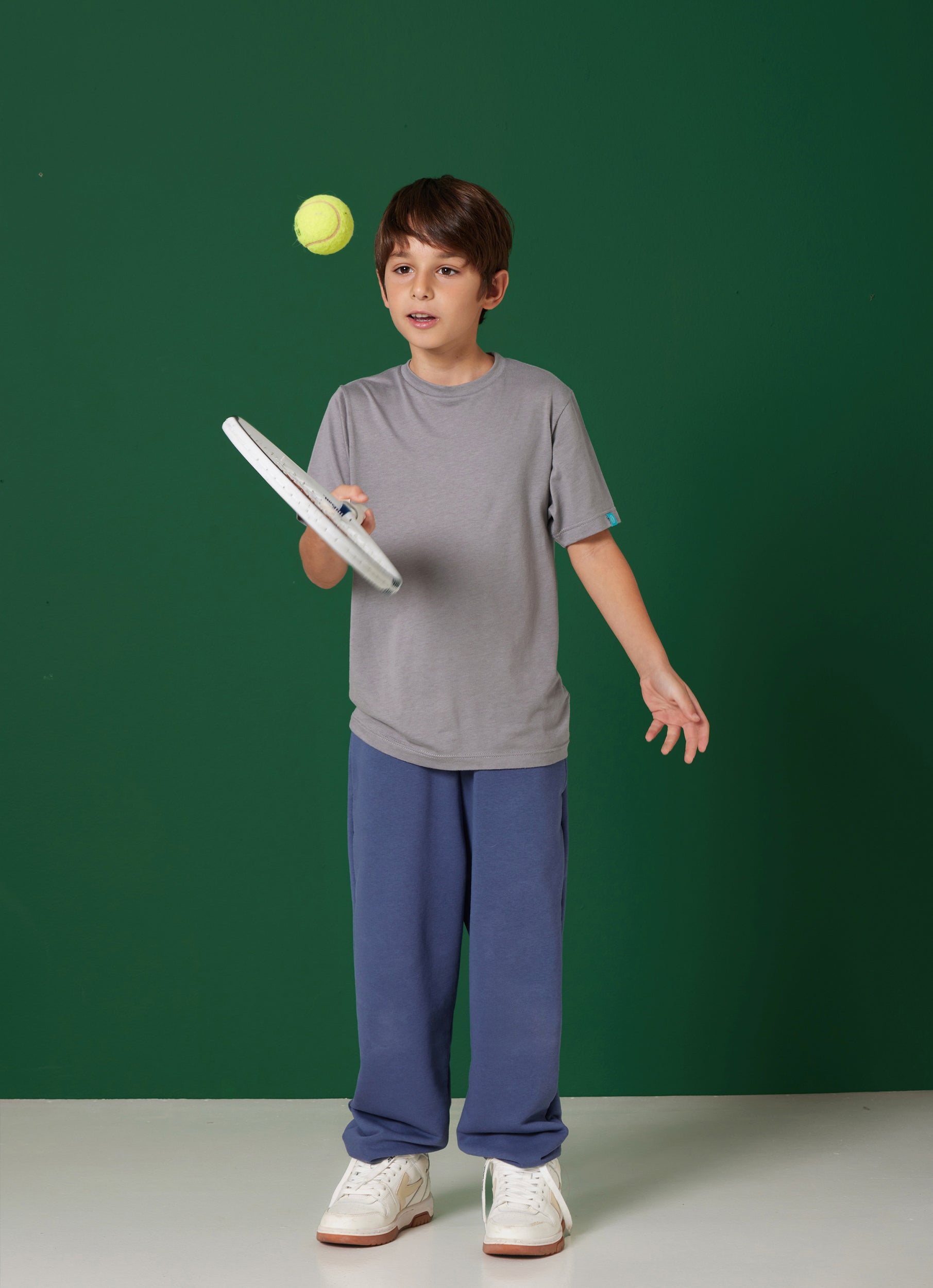 TRACK PANTS DUSTY BLUE