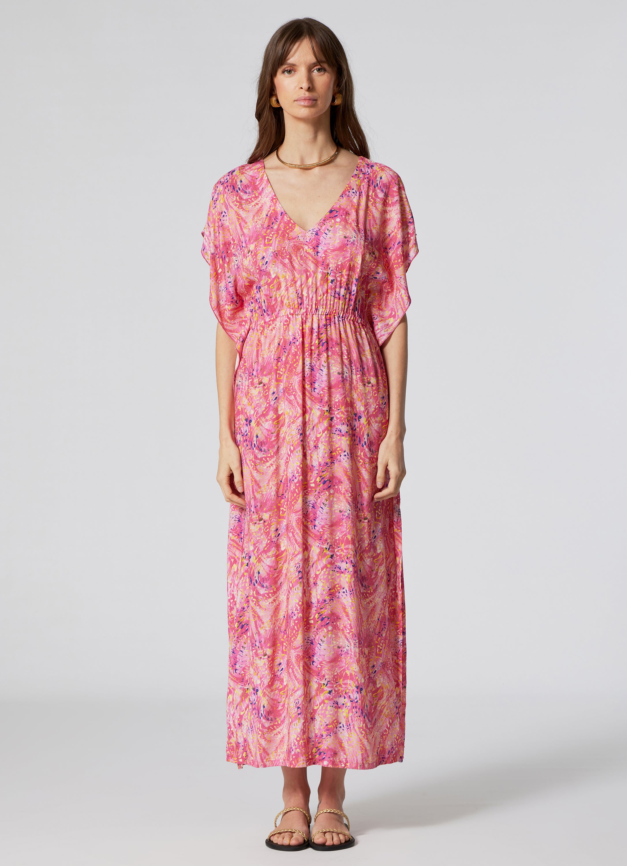 WOMEN'S  LONG KAFTAN SPLASH