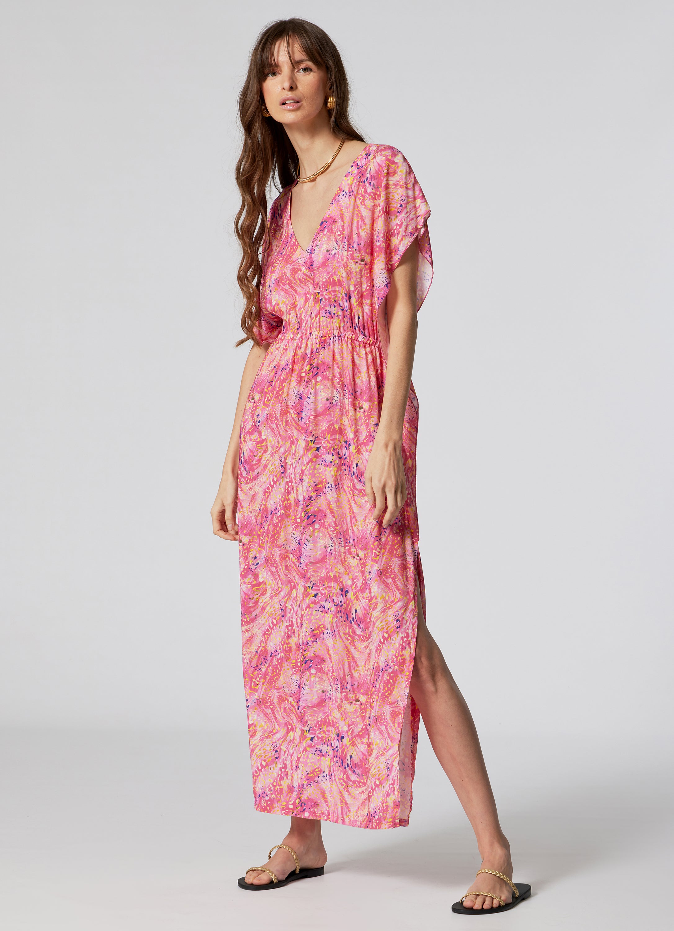 WOMEN'S  LONG KAFTAN SPLASH