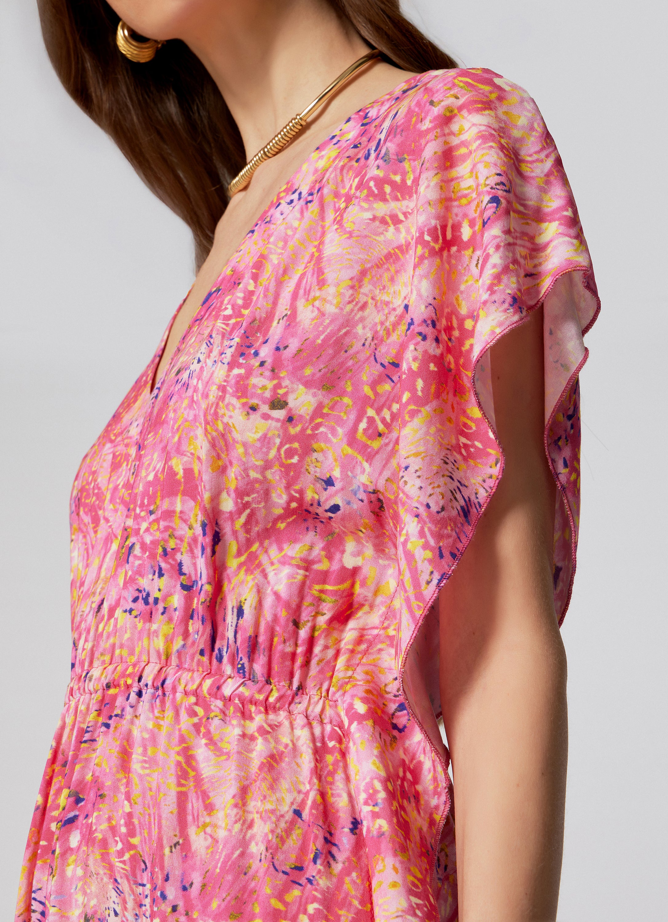 WOMEN'S  LONG KAFTAN SPLASH