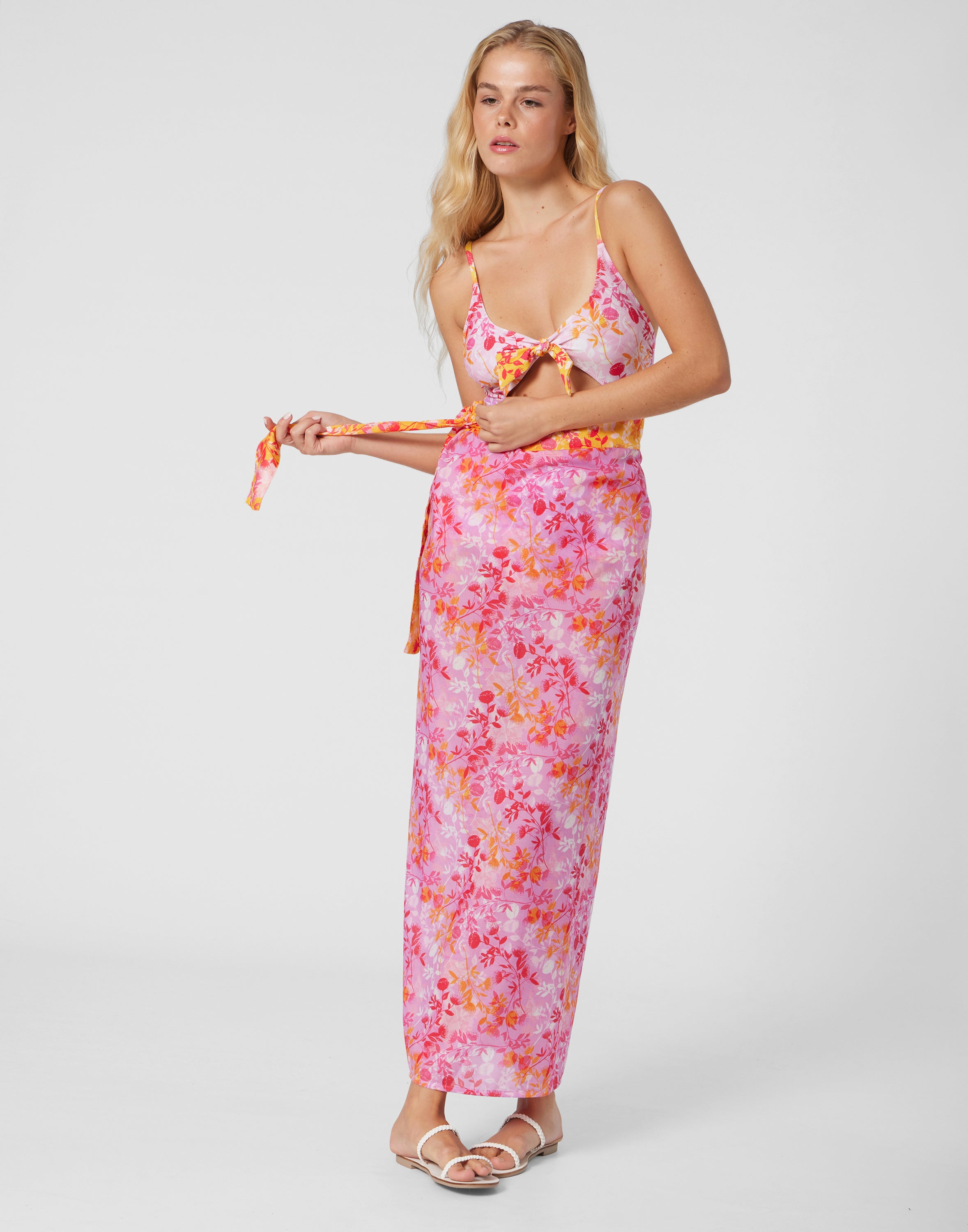 WOMEN'S PAREO BOTANICAL LILLAC