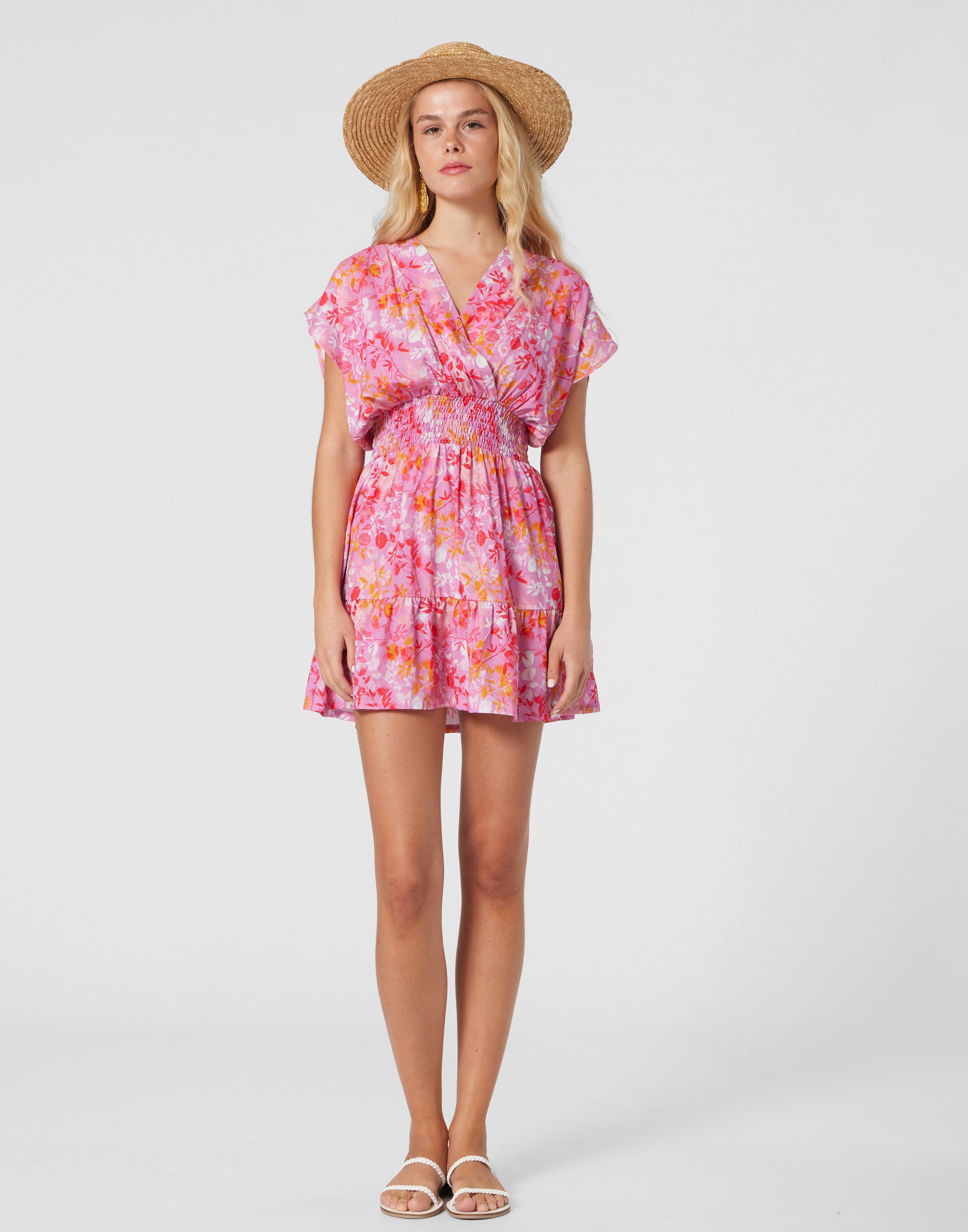 WOMEN'S  SHORT DRESS BOTANICAL LILLAC