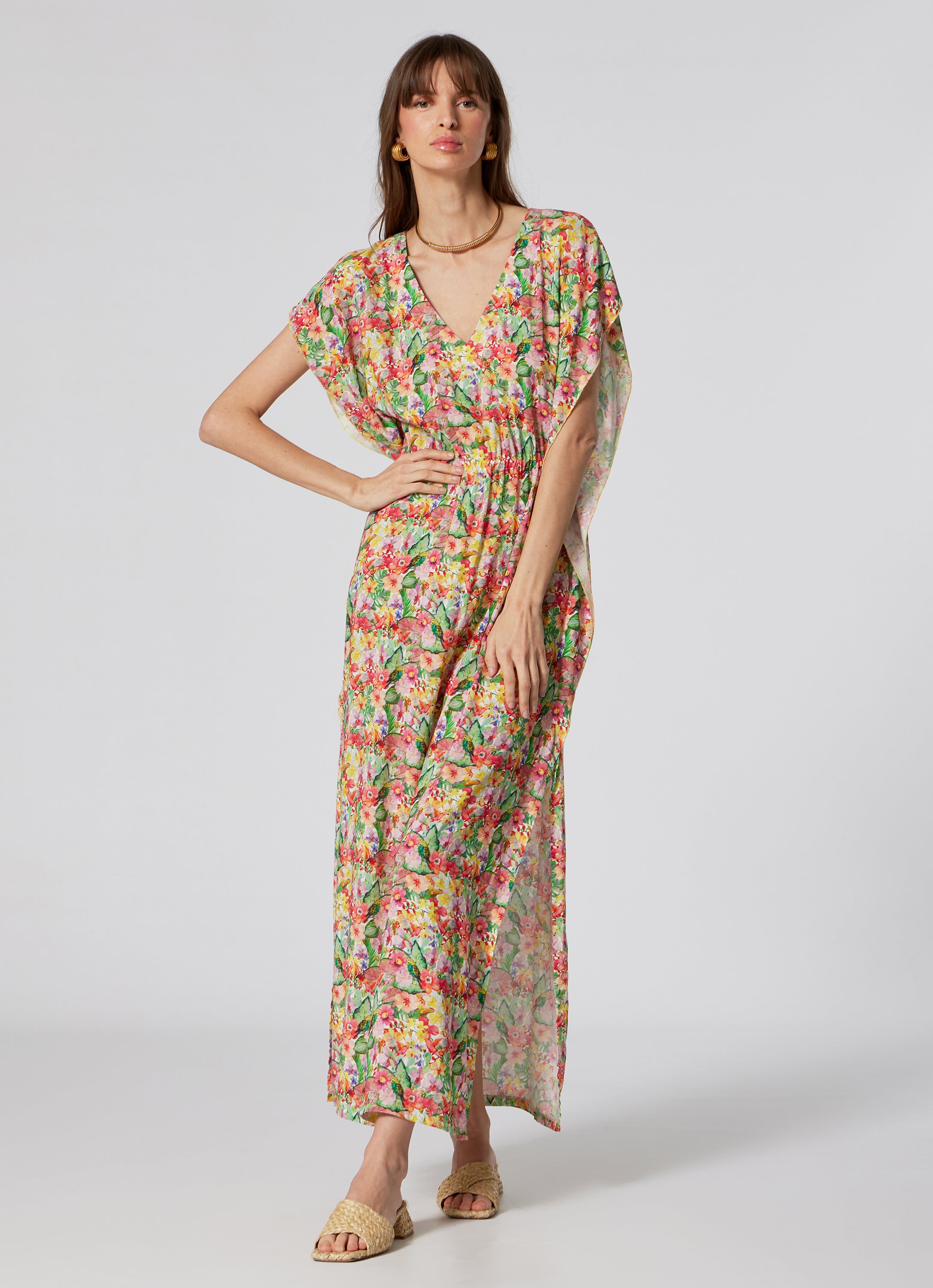 WOMEN'S  LONG KAFTAN GARDEN