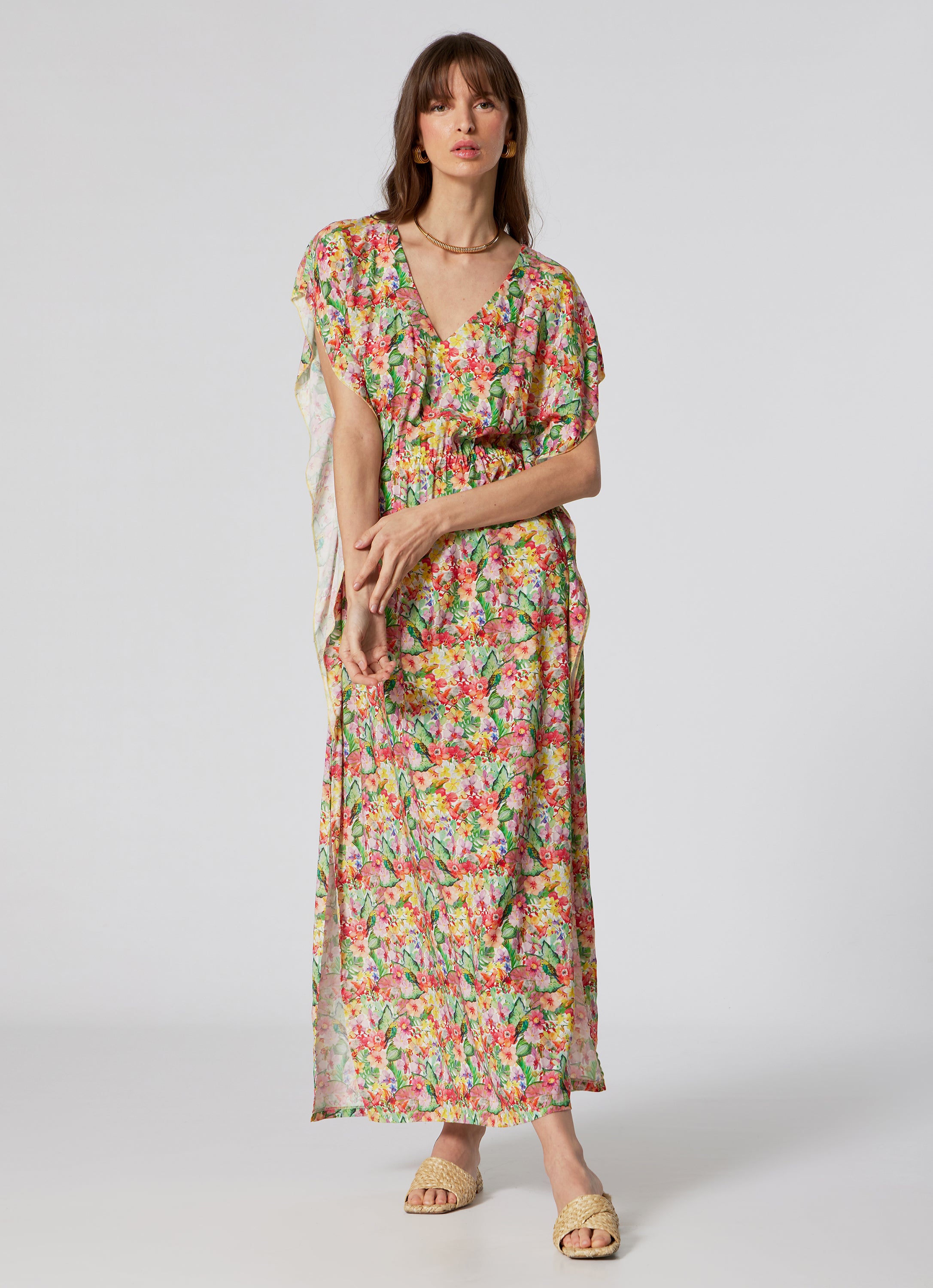 WOMEN'S  LONG KAFTAN GARDEN