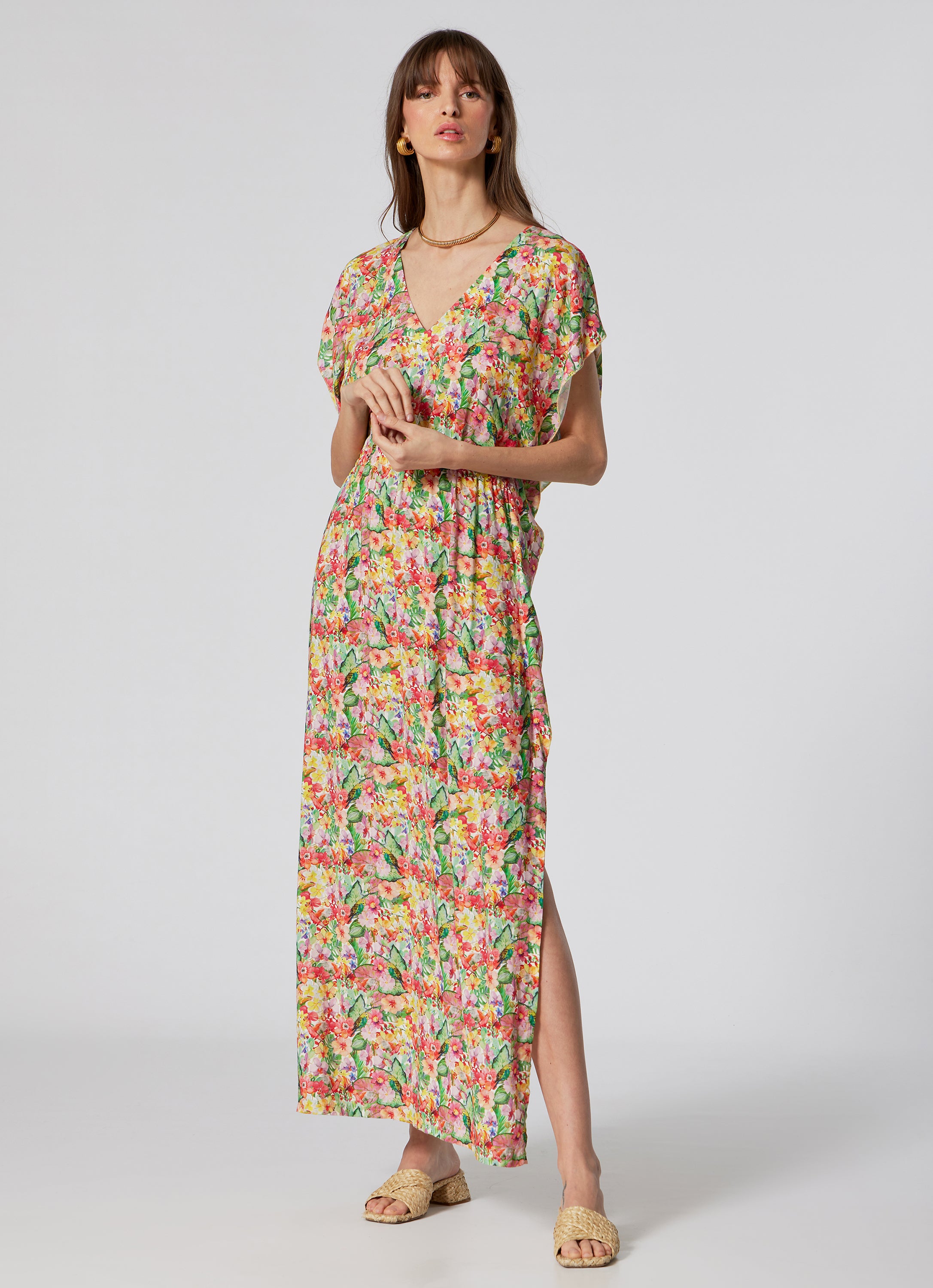 WOMEN'S  LONG KAFTAN GARDEN