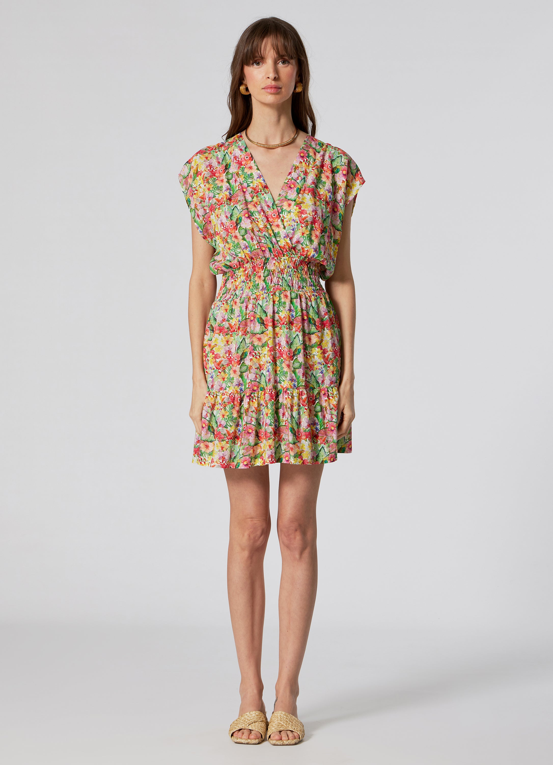 WOMEN'S  SHORT DRESS GARDEN