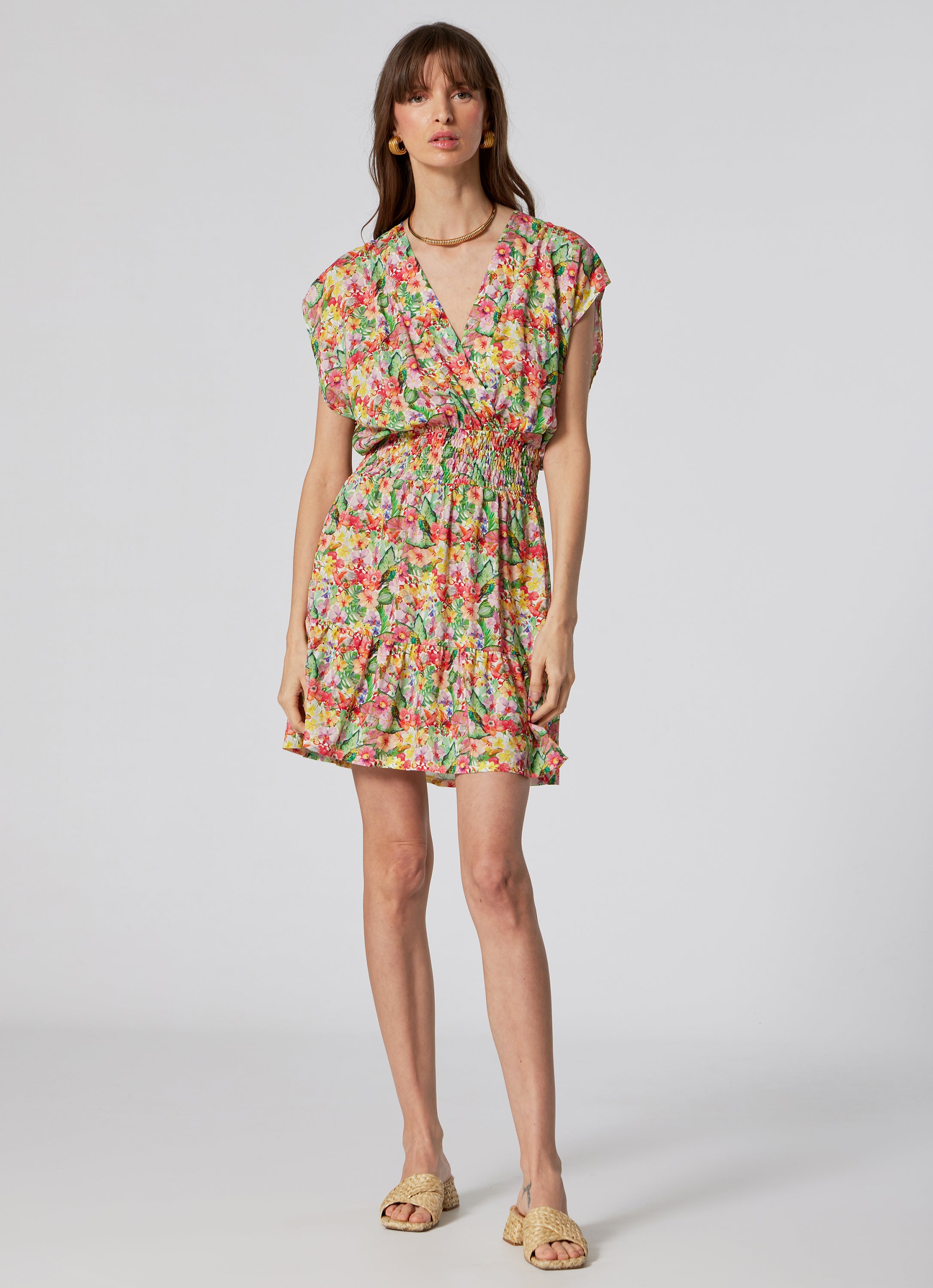 WOMEN'S  SHORT DRESS GARDEN