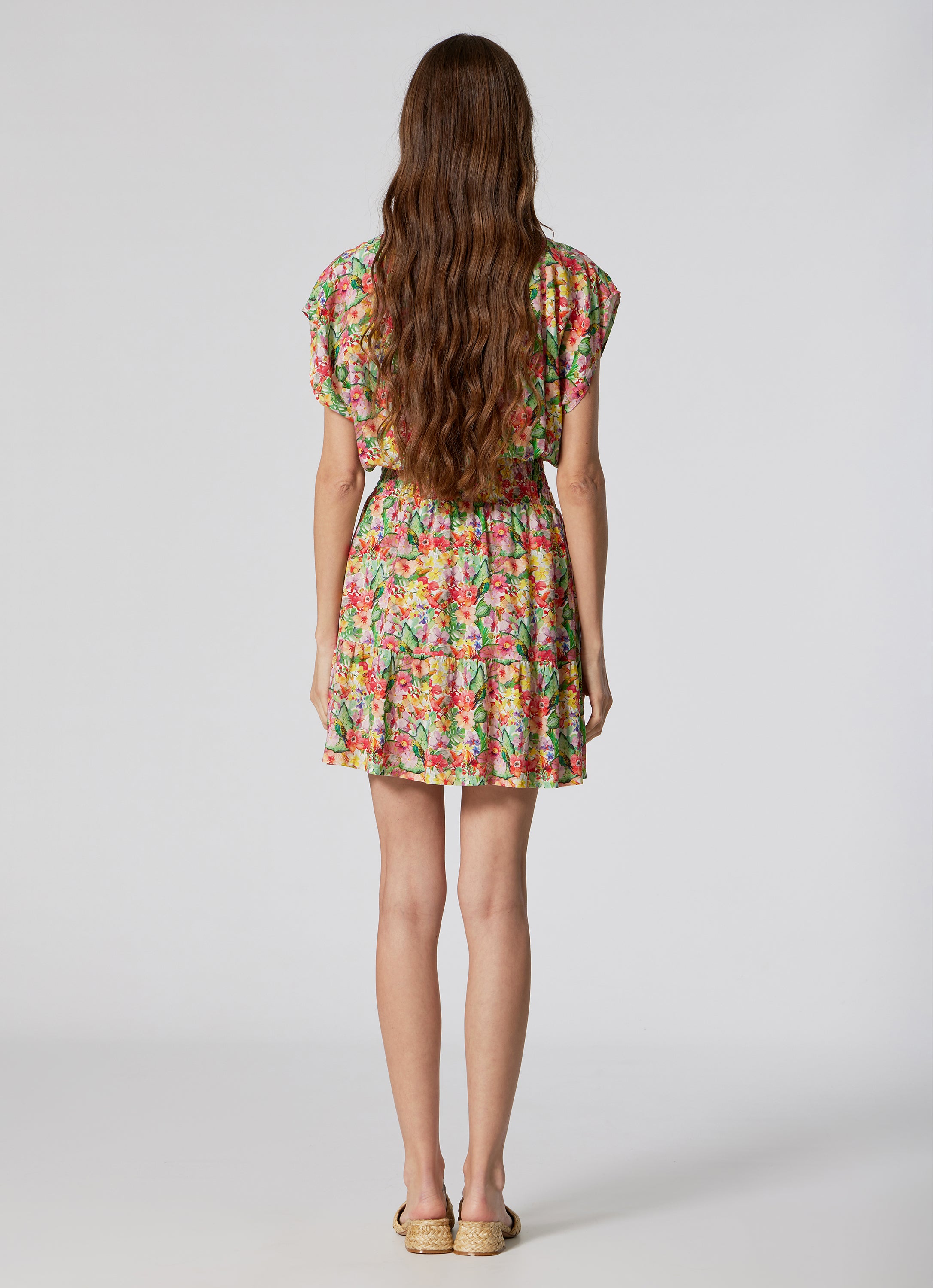 WOMEN'S  SHORT DRESS GARDEN