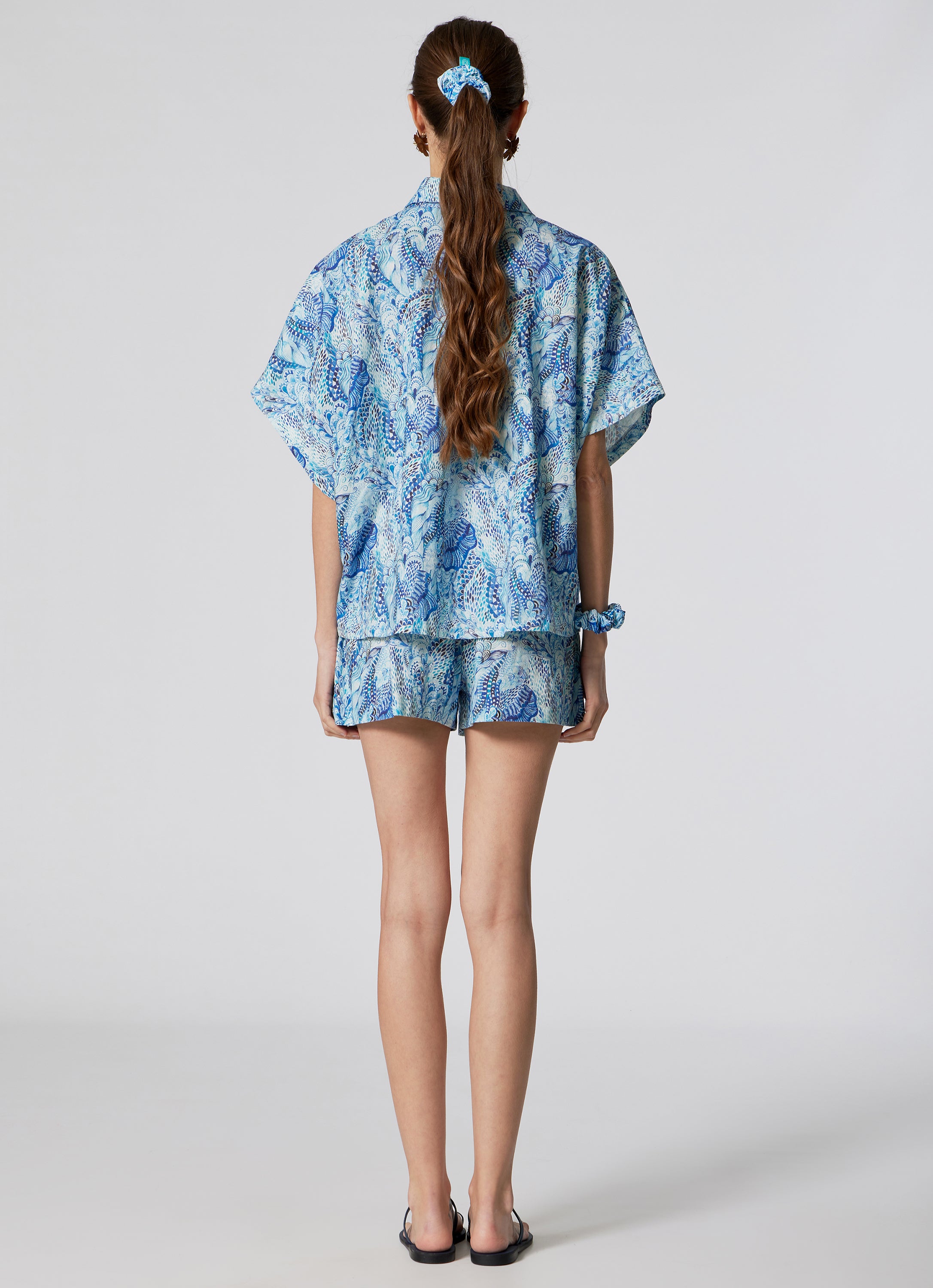 WOMEN'S LINEN SHORTS WAVES