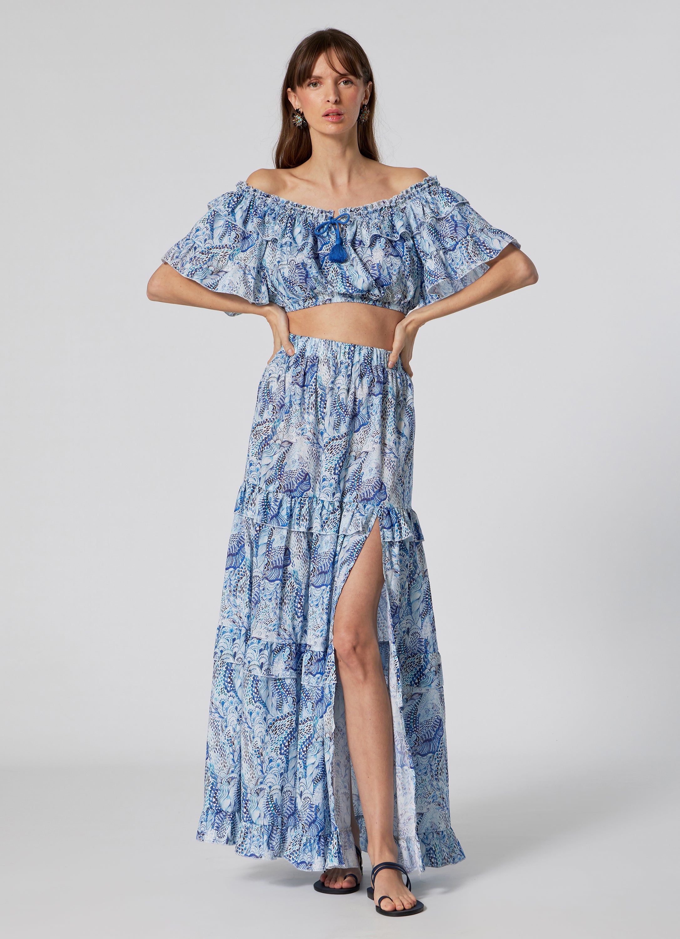 WOMEN'S CROP TOP WAVES