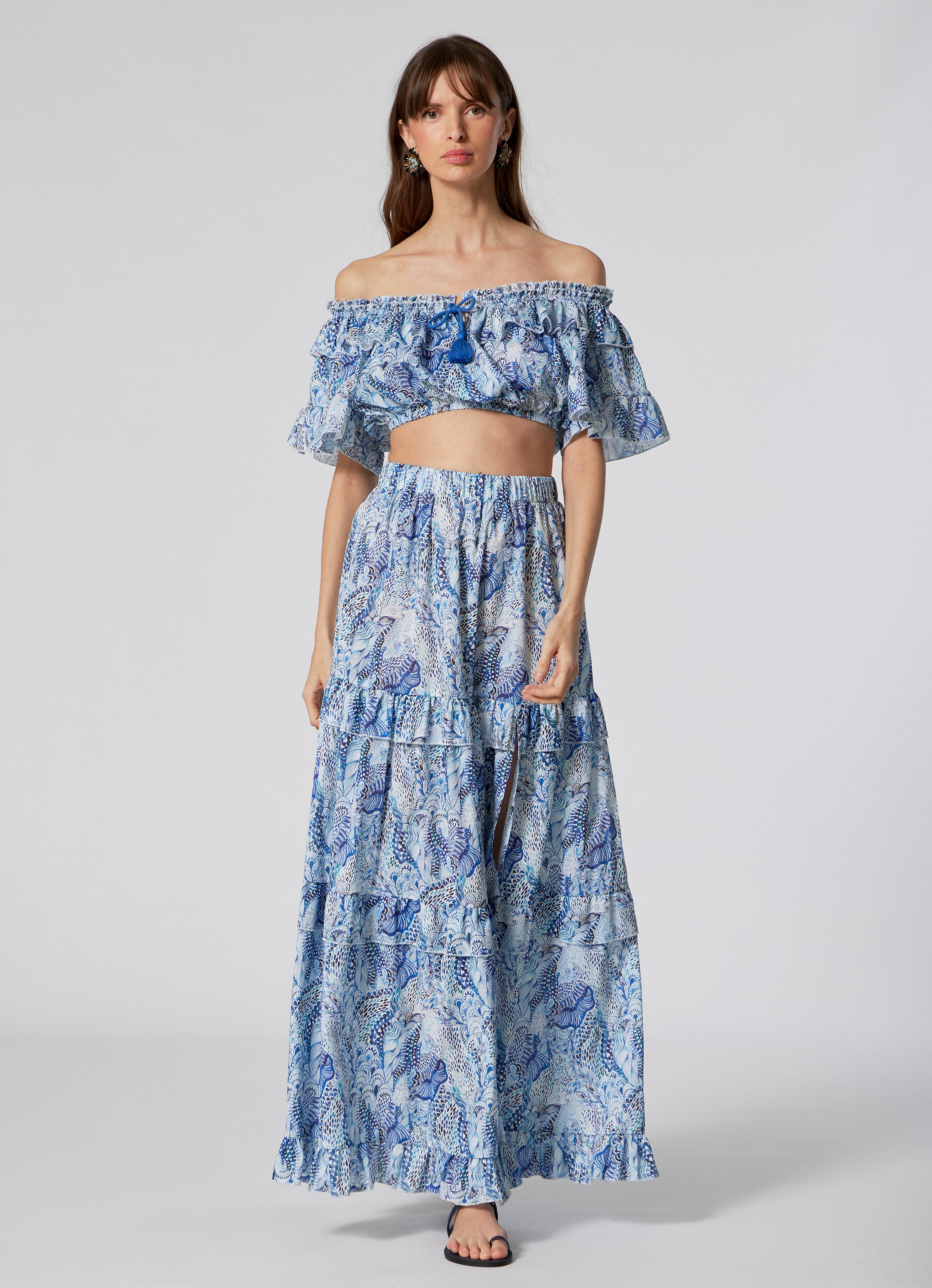WOMEN'S CROP TOP WAVES