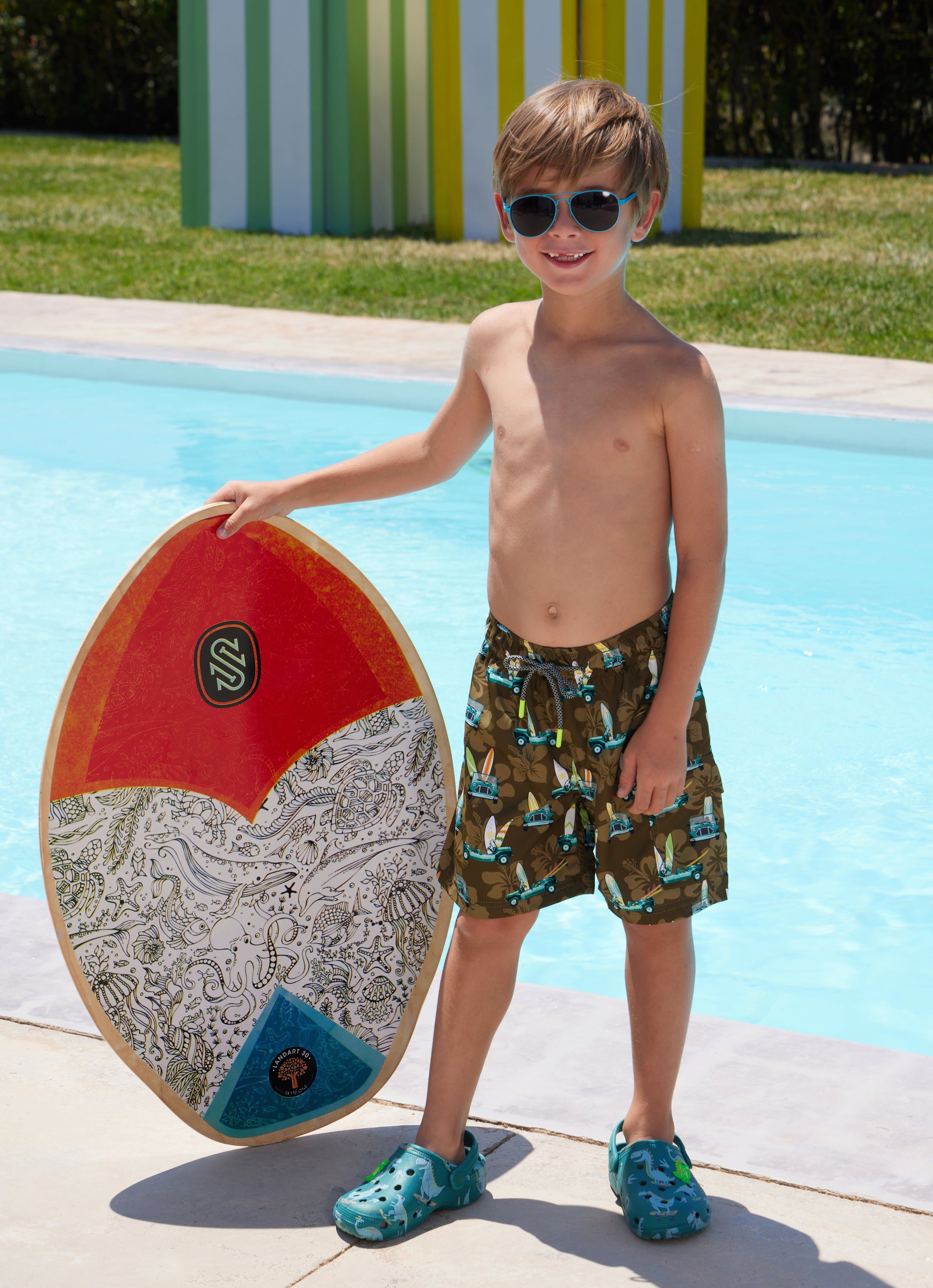 BOY'S SWIM SHORTS HAWAIAN