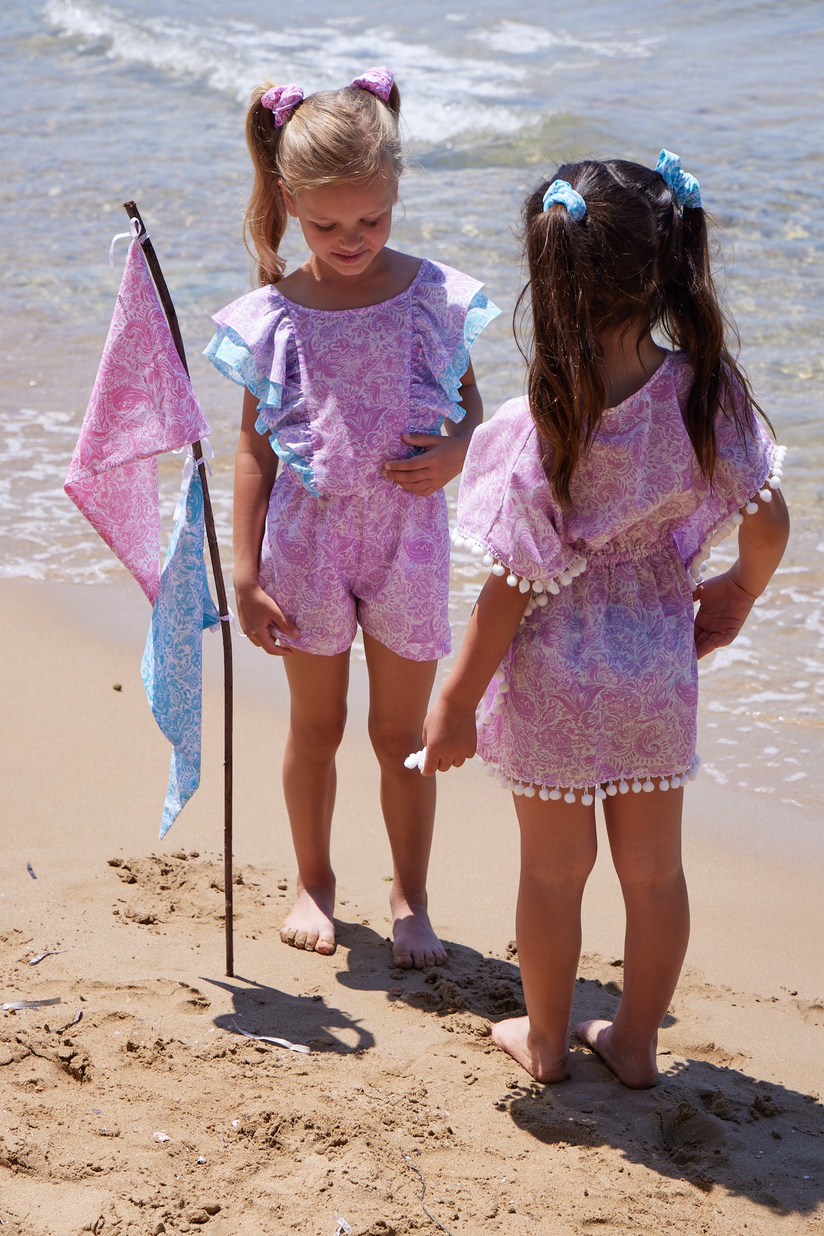 GIRL'S BODYSHORTS PAISLEY LILAC