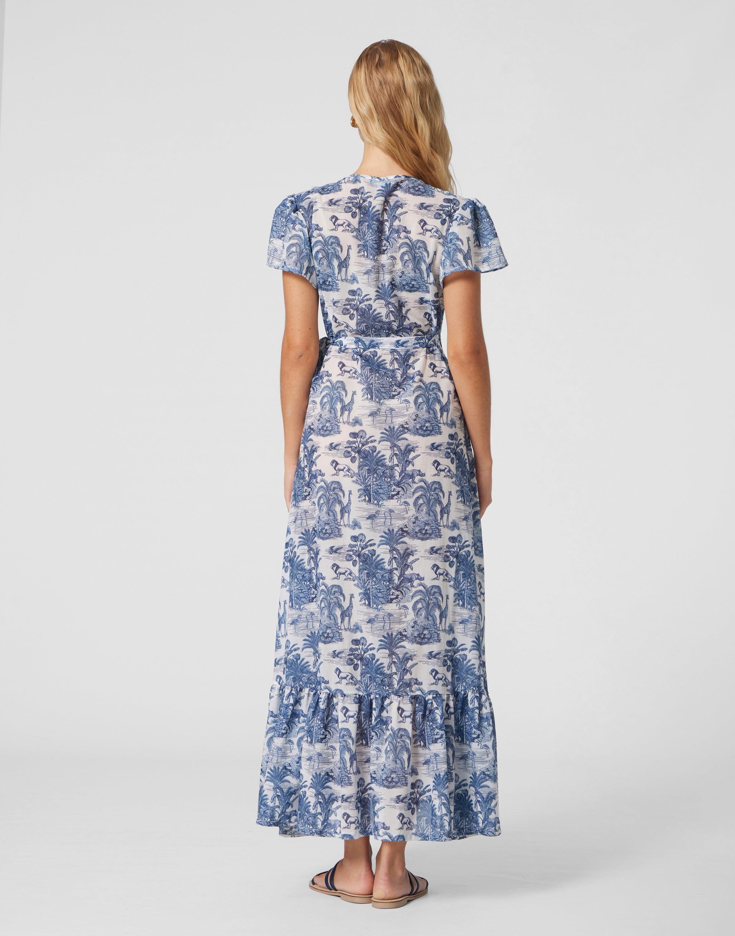 WOMEN'S WRAP DRESS JUNGLE