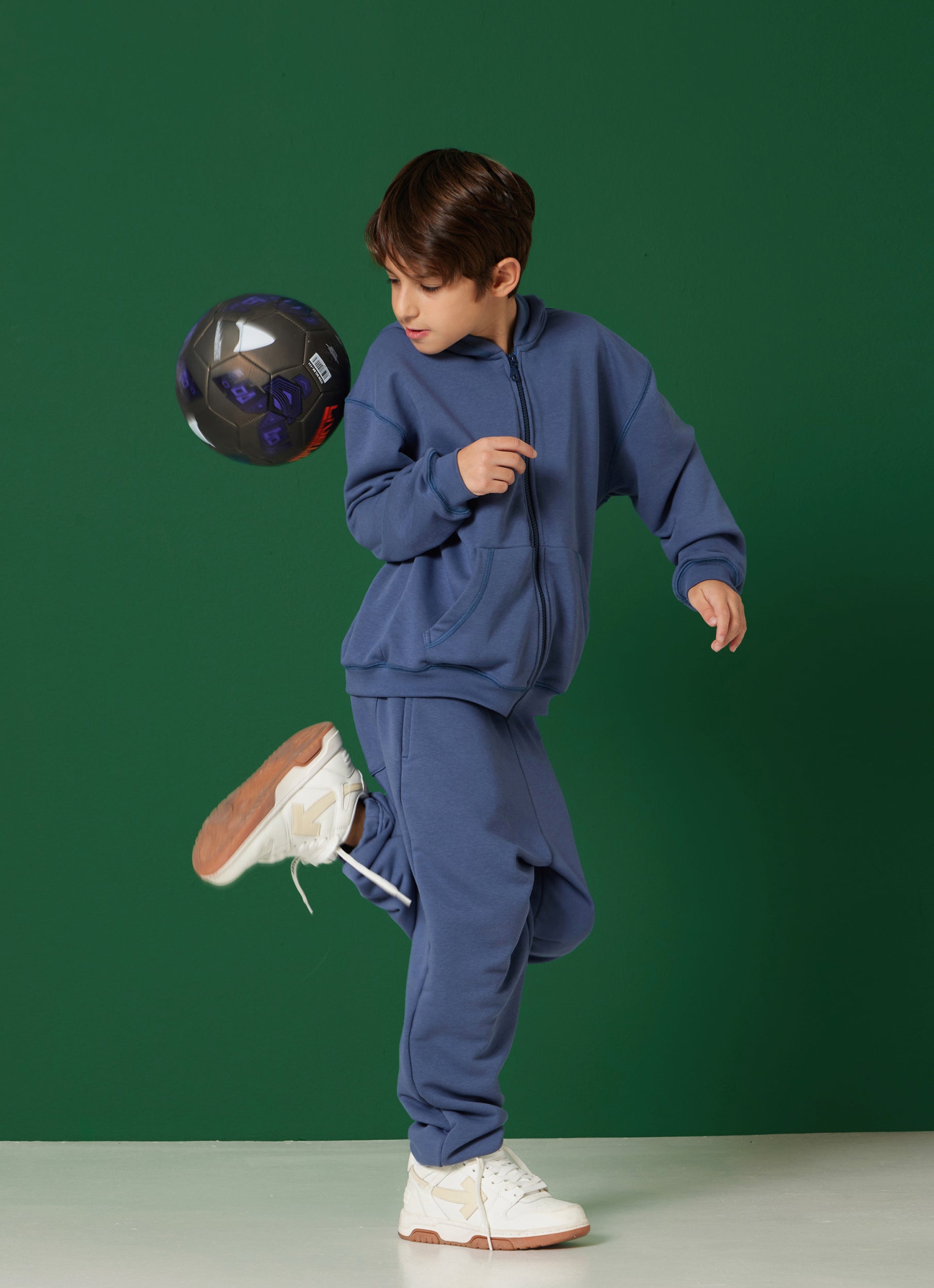 TRACK PANTS DUSTY BLUE