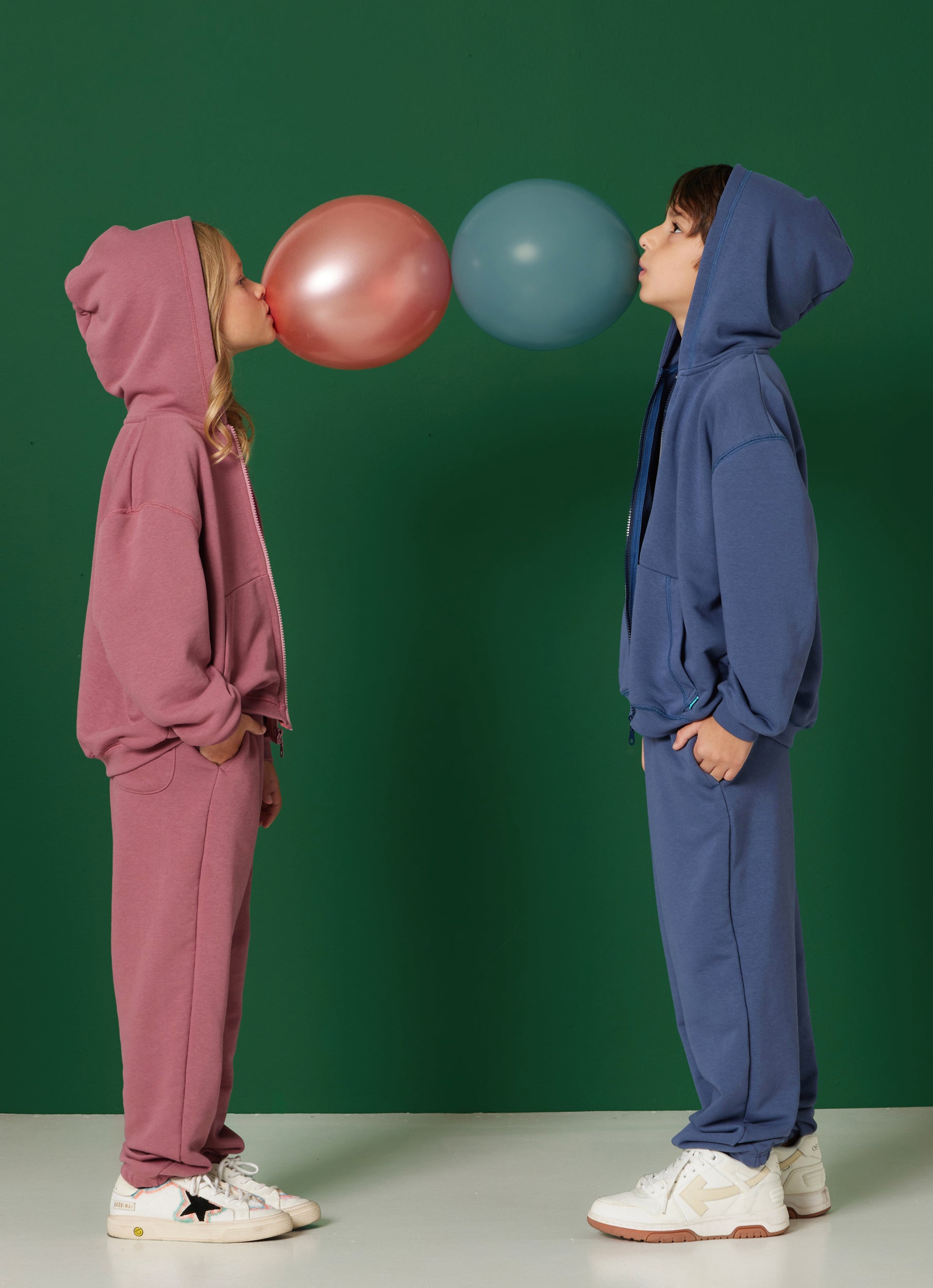 ZIP-UP HOODIE DUSTY PINK