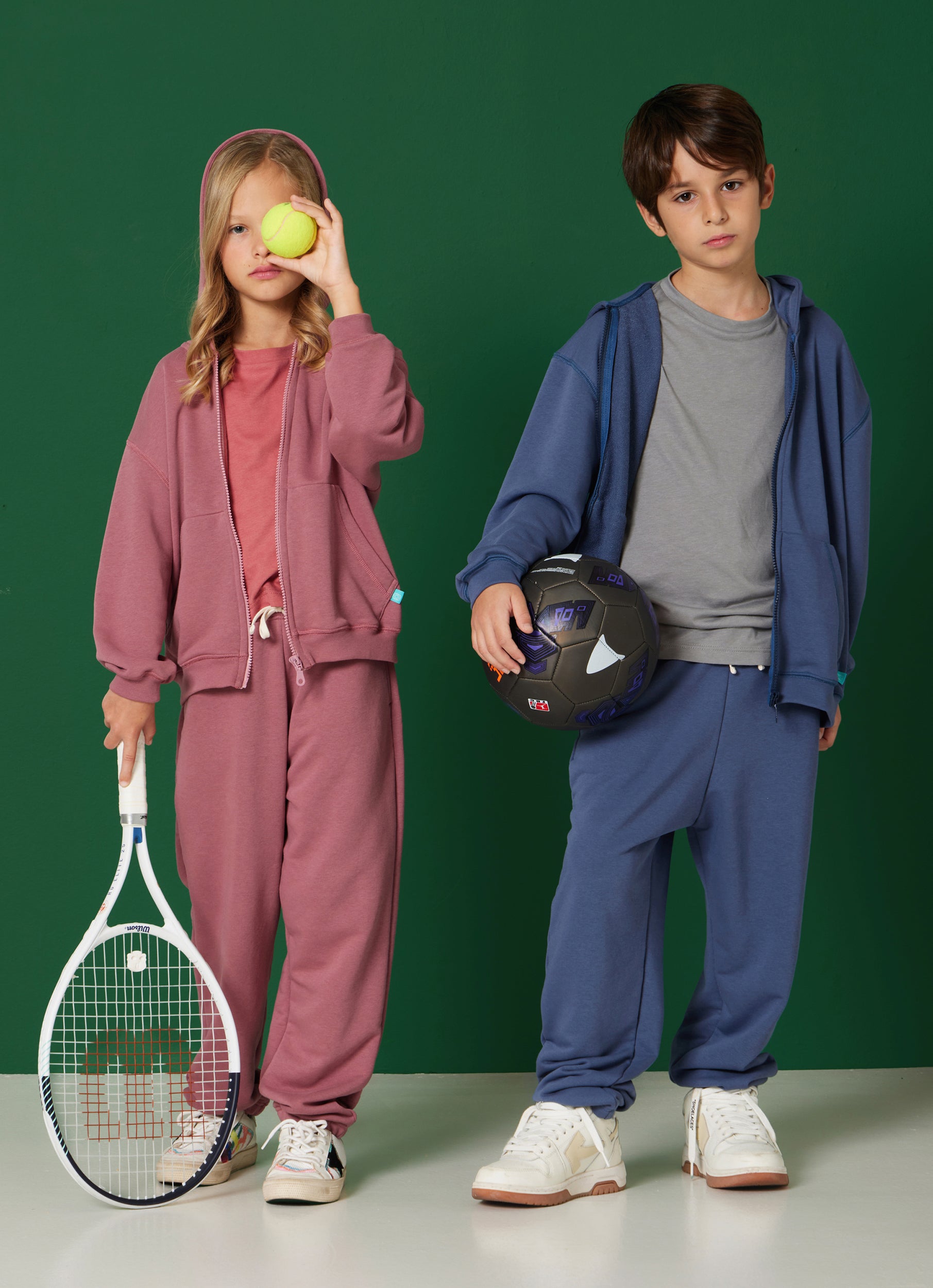 TRACK PANTS DUSTY BLUE