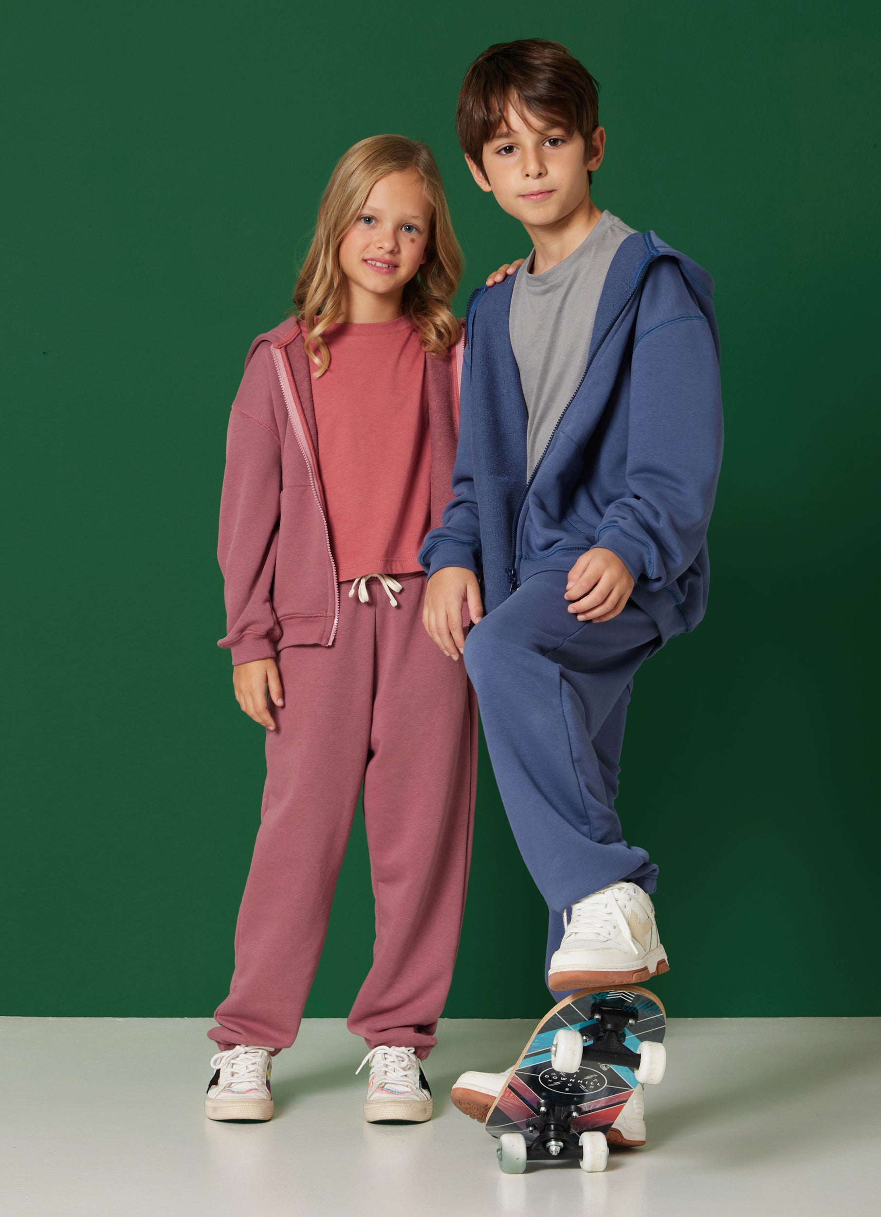 ZIP-UP HOODIE DUSTY PINK