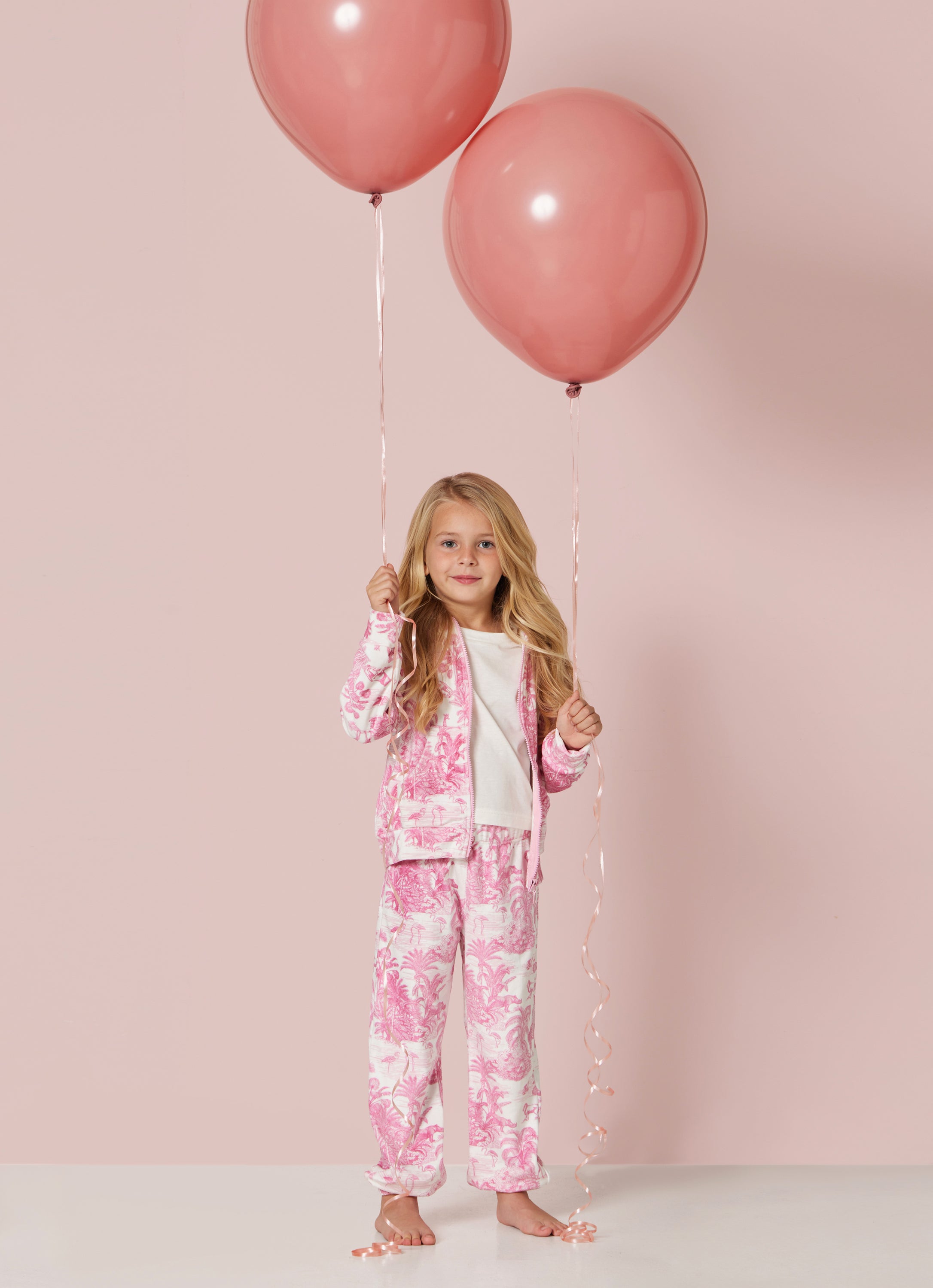 GIRL'S TRACKSUIT JUNGLE PINK