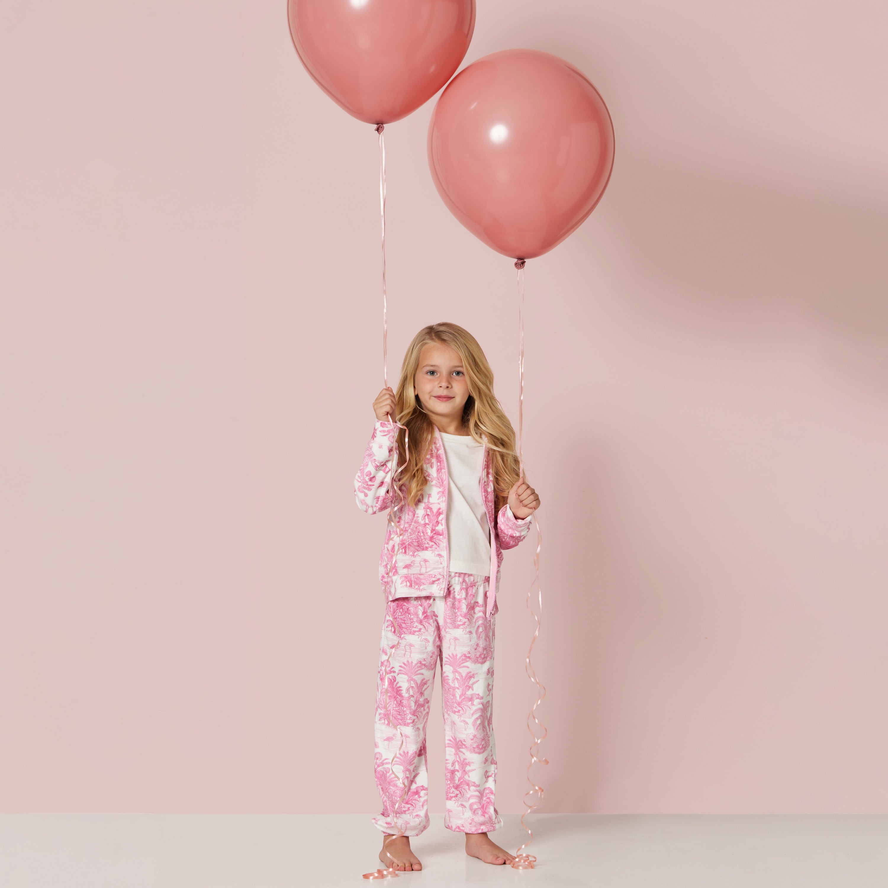 GIRL'S TRACKSUIT JUNGLE PINK