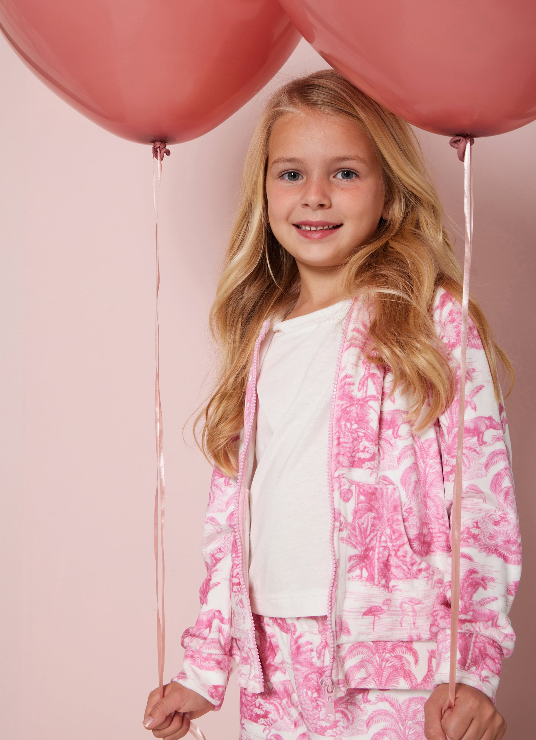 GIRL'S TRACKSUIT JUNGLE PINK