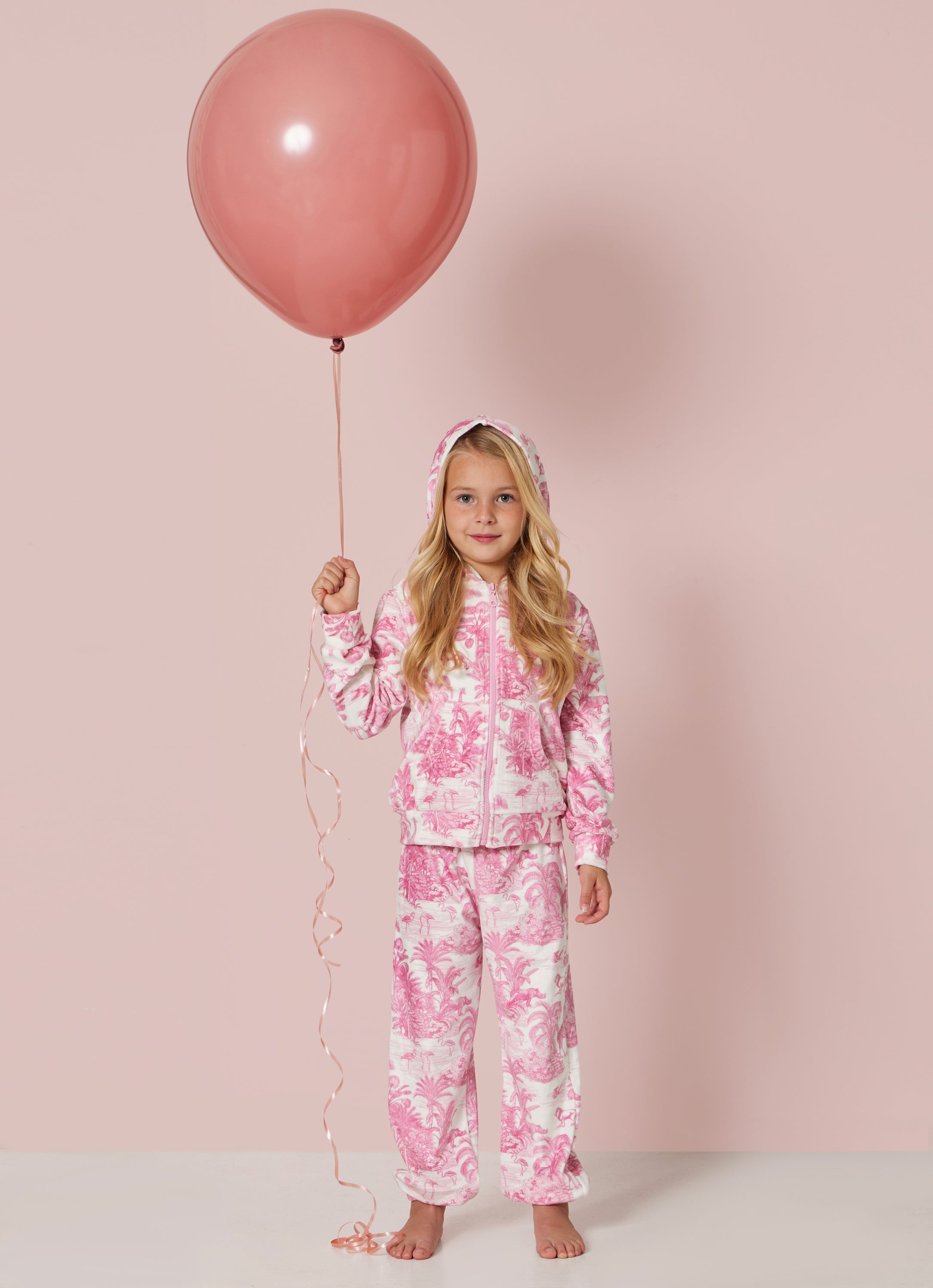 GIRL'S TRACKSUIT JUNGLE PINK