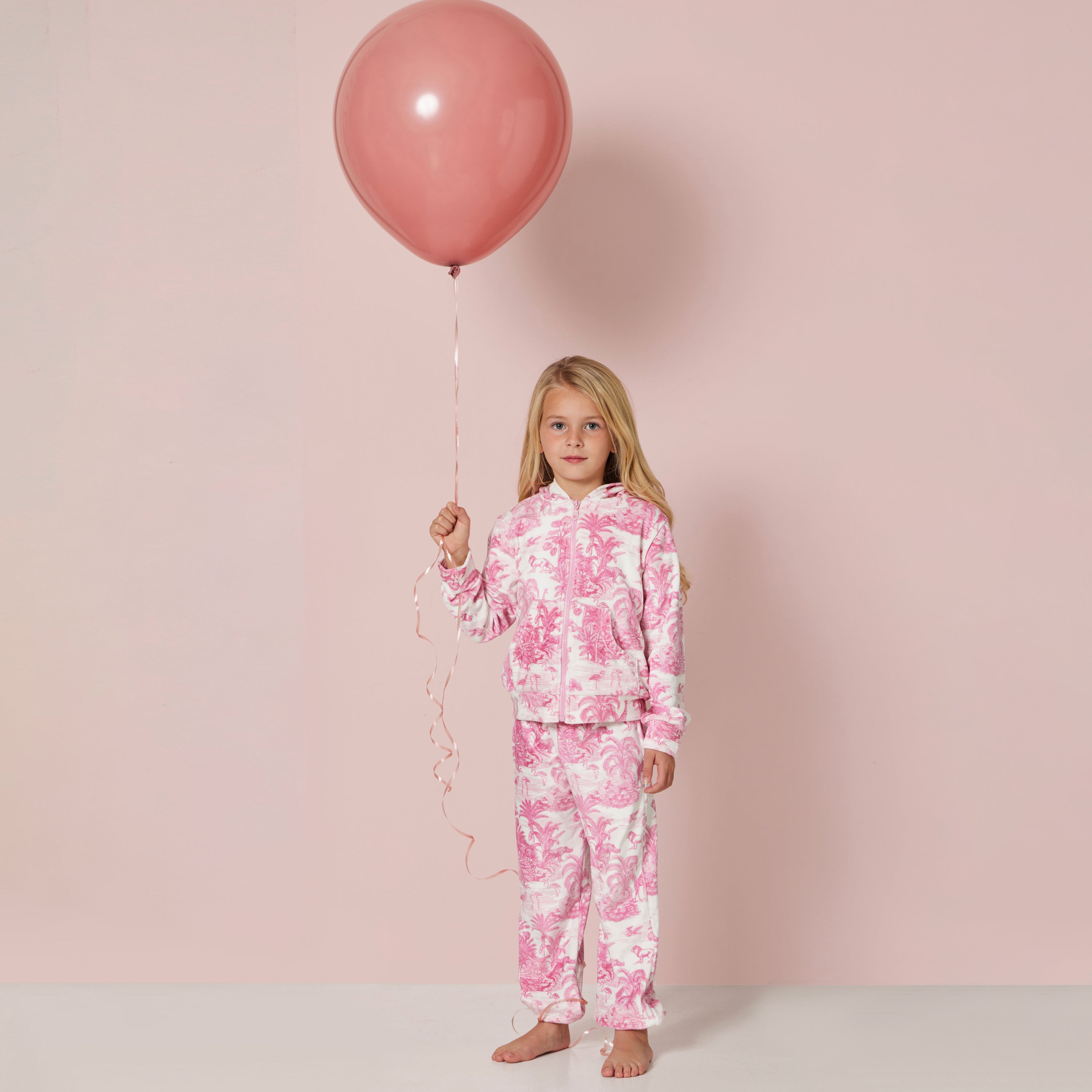 GIRL'S TRACKSUIT JUNGLE PINK